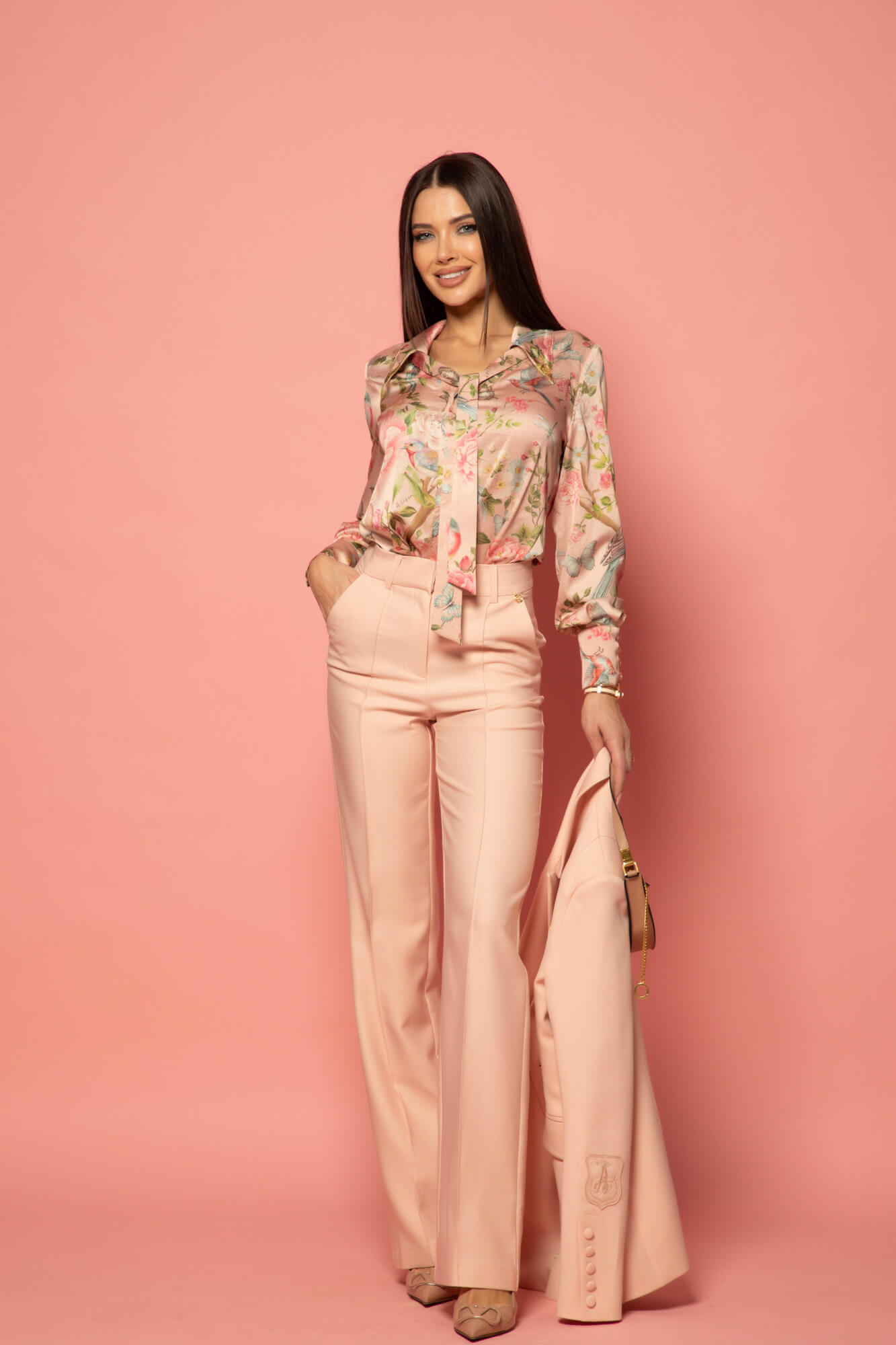 Business Beauty Pantaloni - Powder Pink - Imagine 20