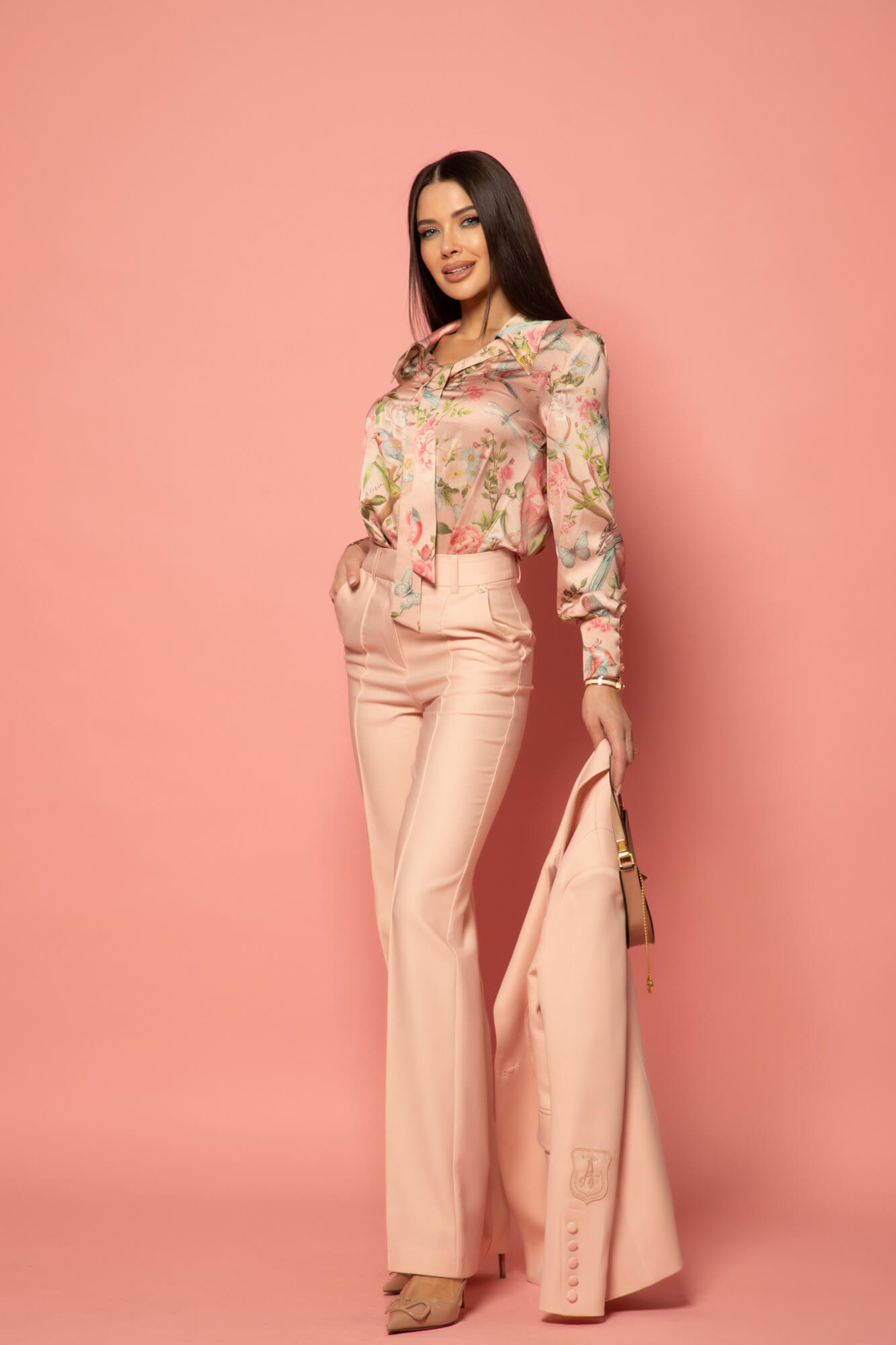 Business Beauty Pantaloni - Powder Pink - Imagine 15