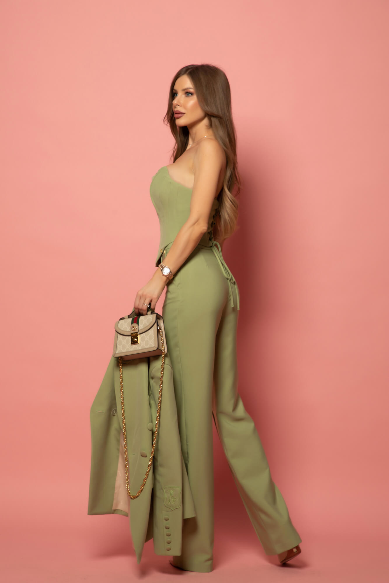 Business Beauty Pantaloni - Green - Imagine 29