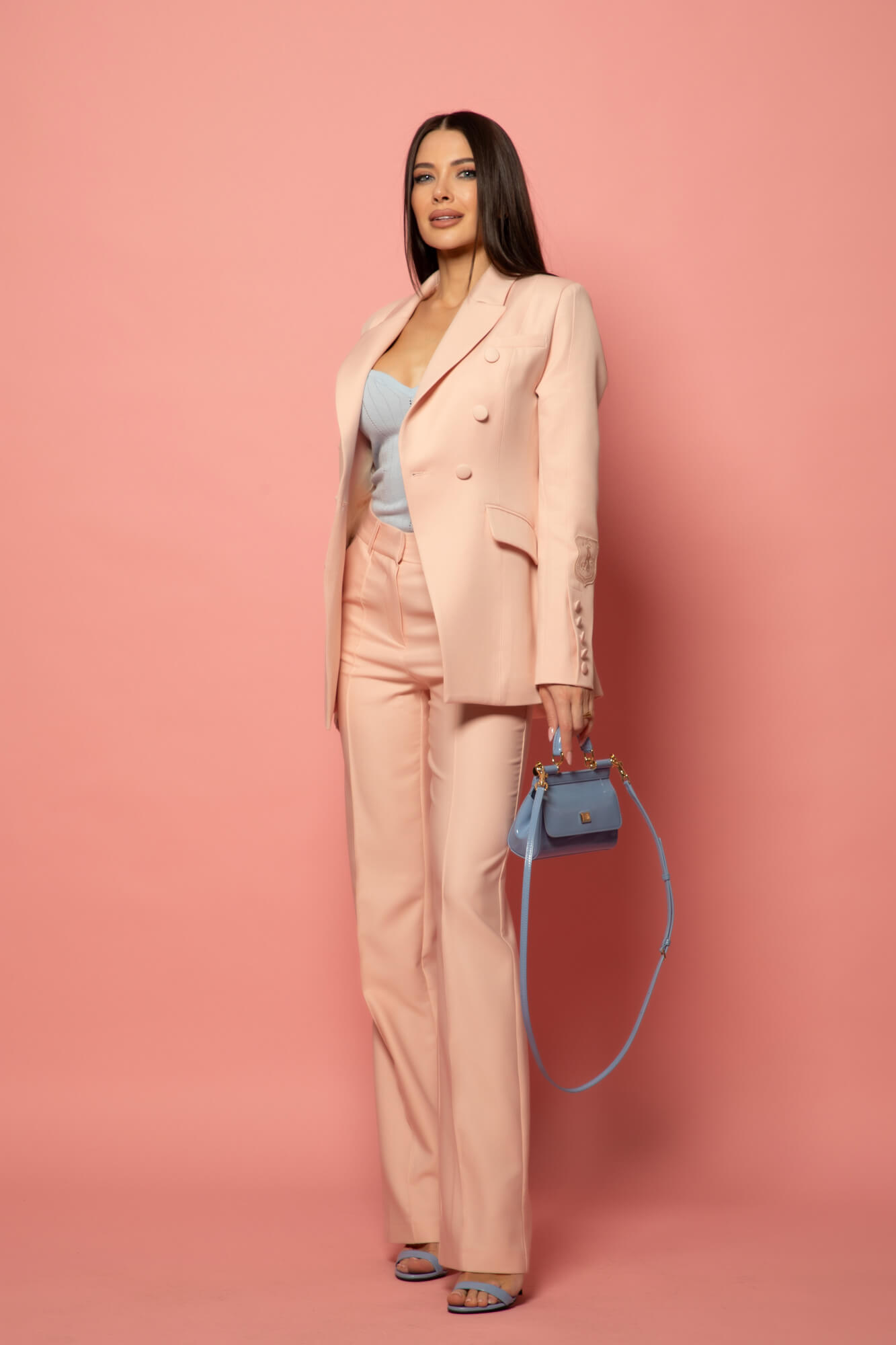 Daily Chic Top din tricotaj - Light Blue - Imagine 19
