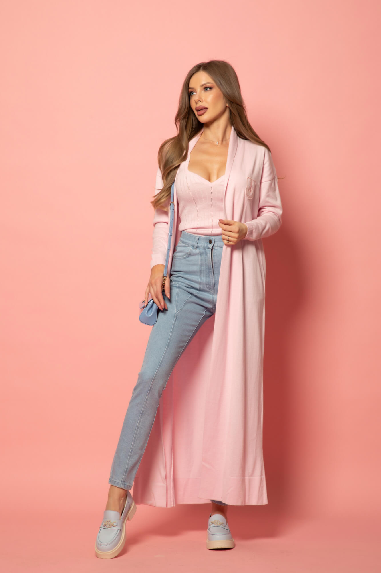 Daily Chic Top din tricotaj - Light Pink - Imagine 20