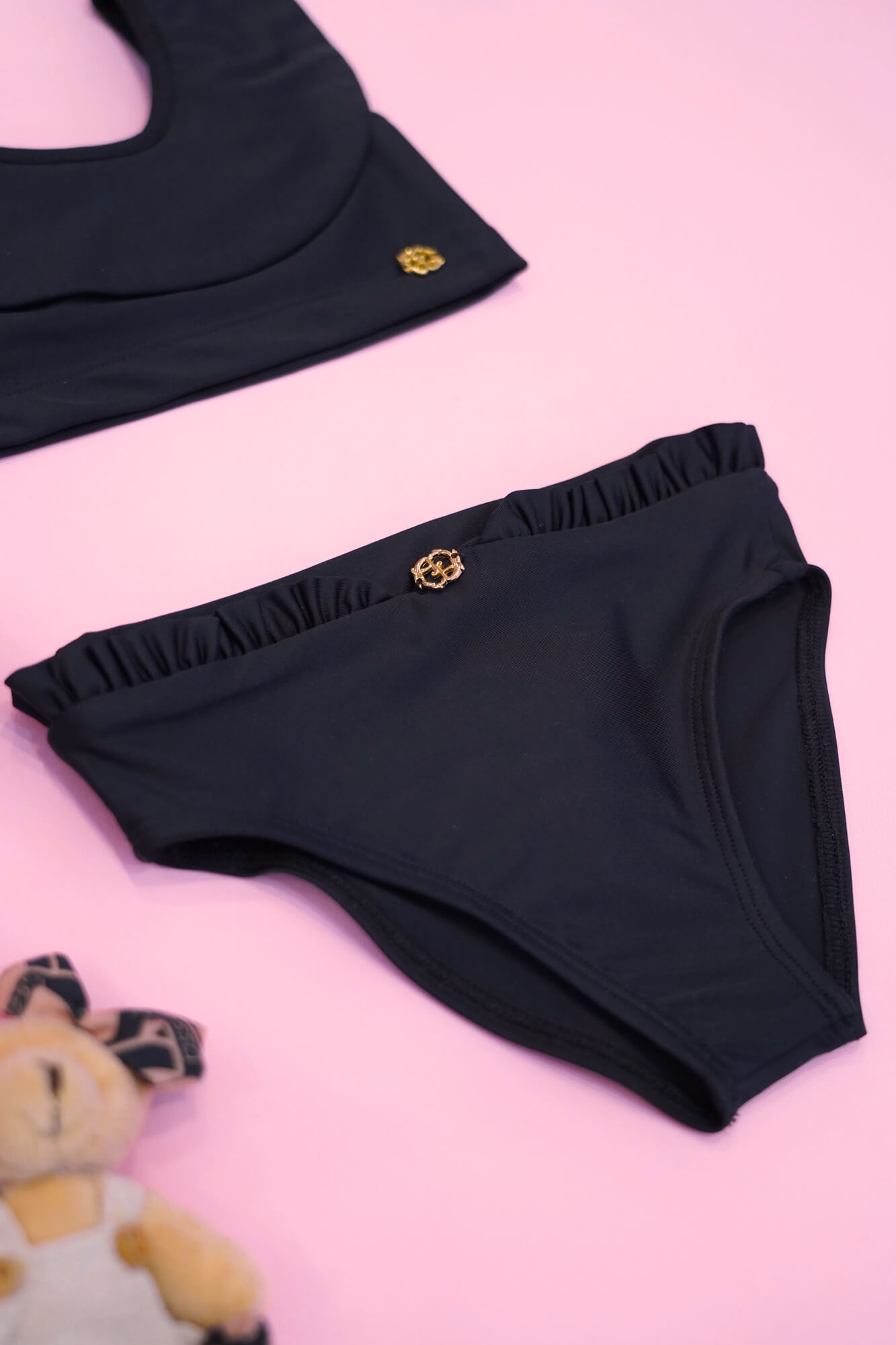 Eternal Sunshine mini Costum de baie Bikini Ruffles - Black - Imagine 6