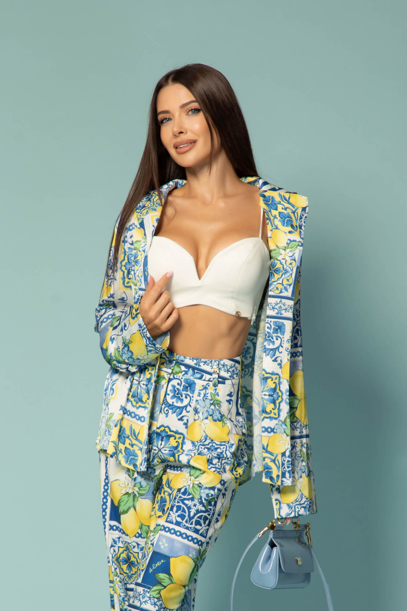 Azure Allure Pantaloni Lung - Imagine 17