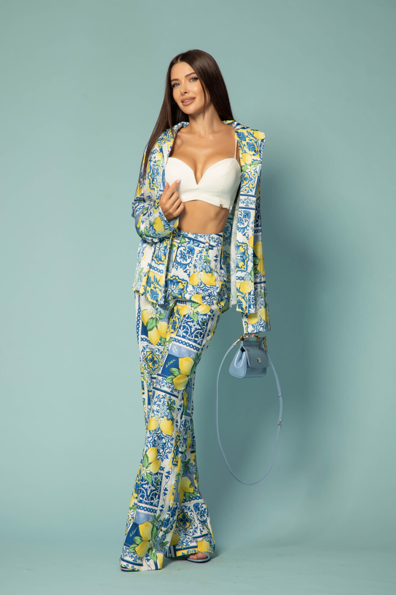 Azure Allure Pantaloni Lung - Imagine 24