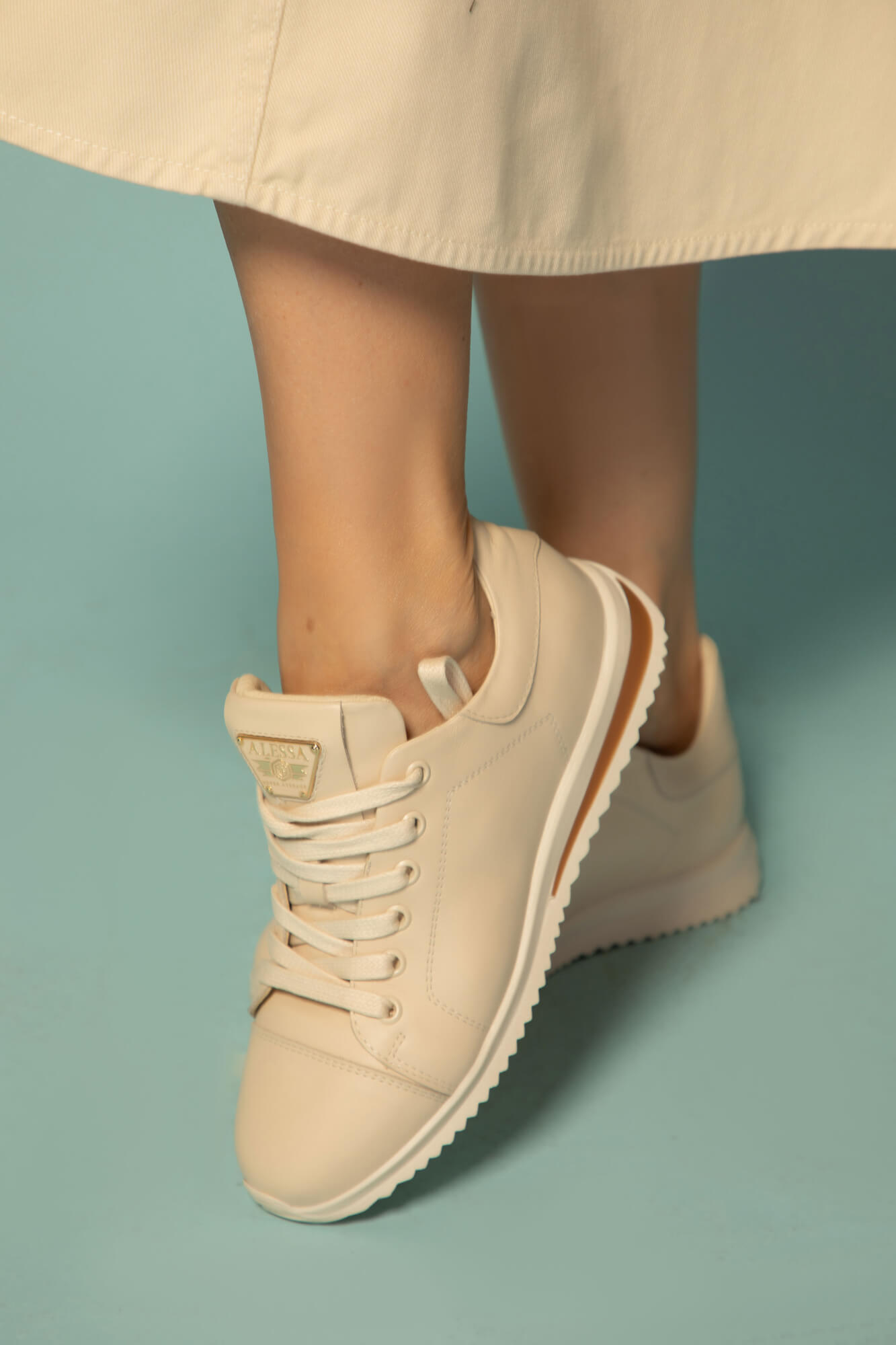 Elite Stride Sneakers - Soft Beige - Imagine 6