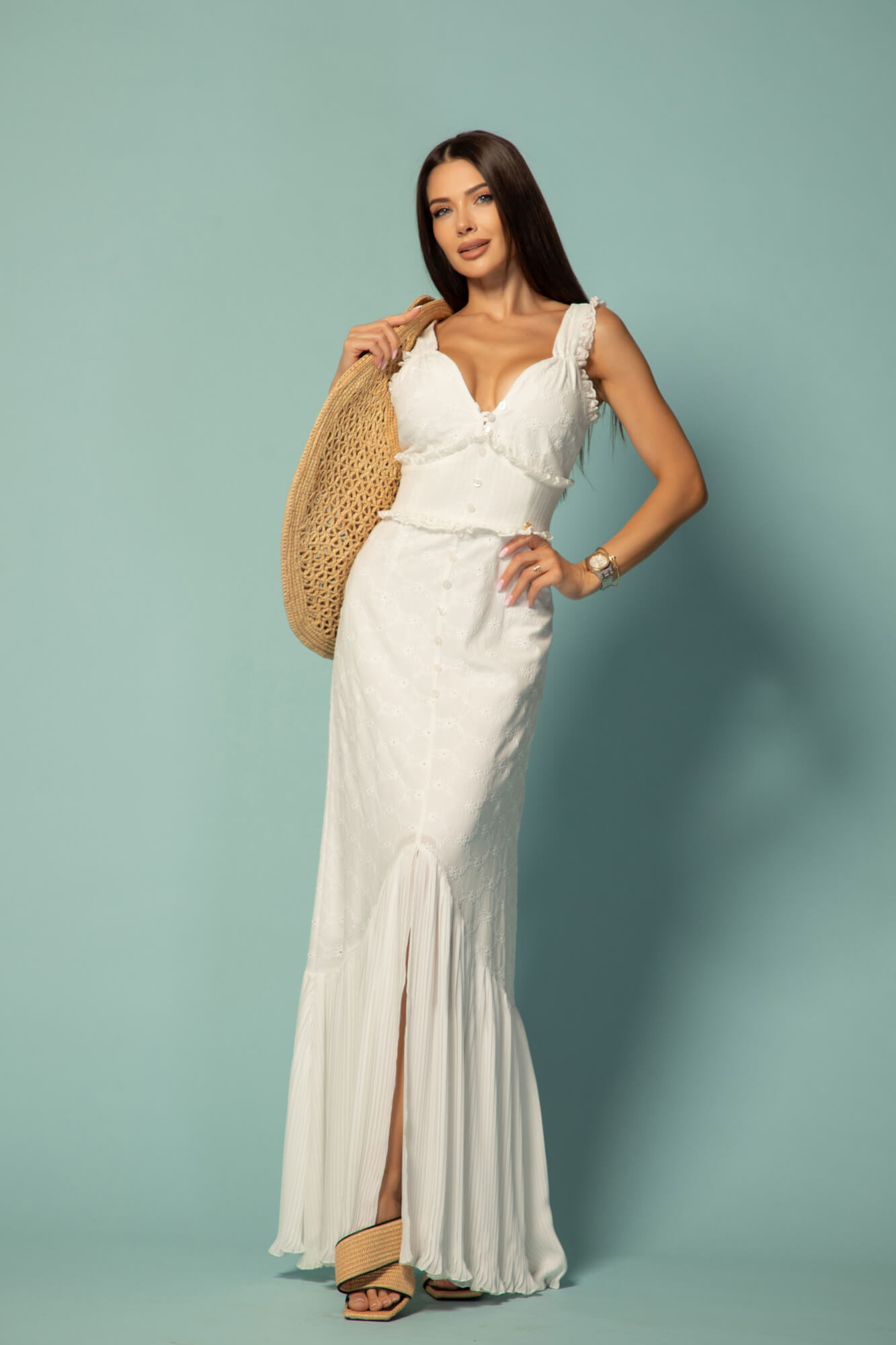 Style Story Rochie Lungă - Ecru - Imagine 12
