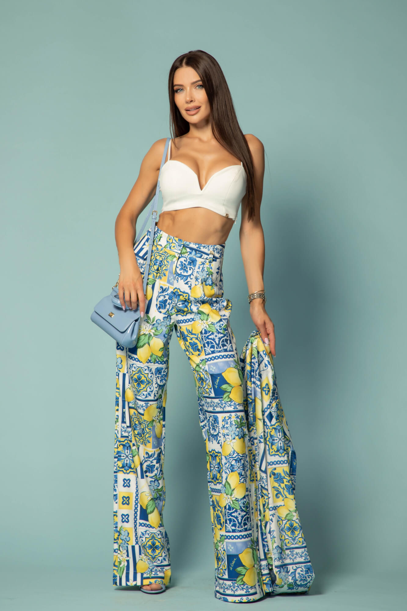 Azure Allure Pantaloni Lung - Imagine 19