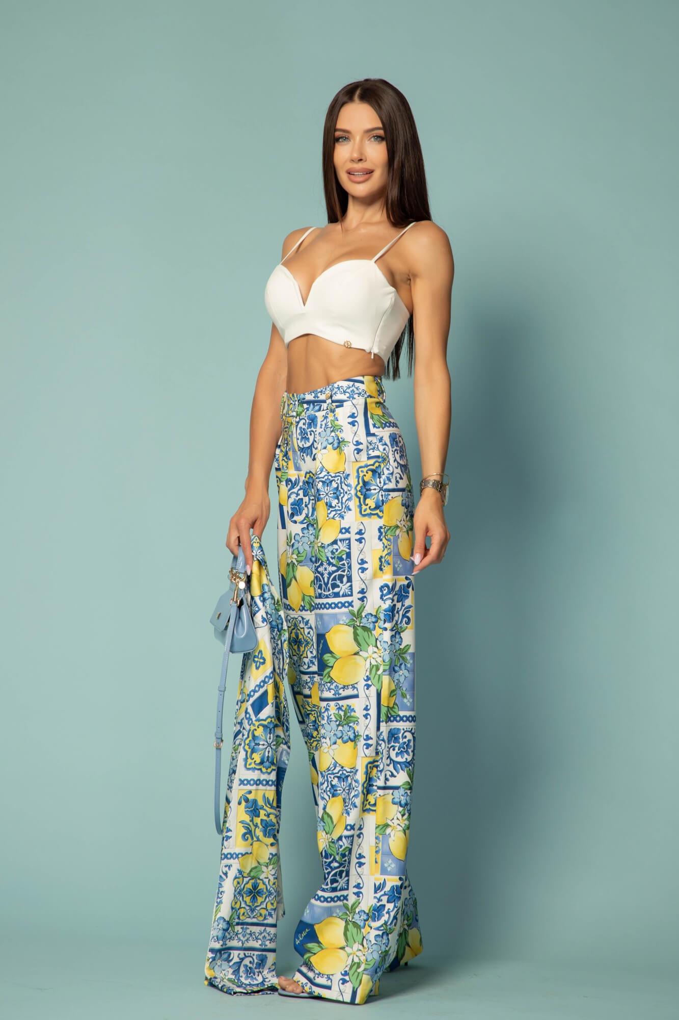 Azure Allure Pantaloni Lung - Imagine 22