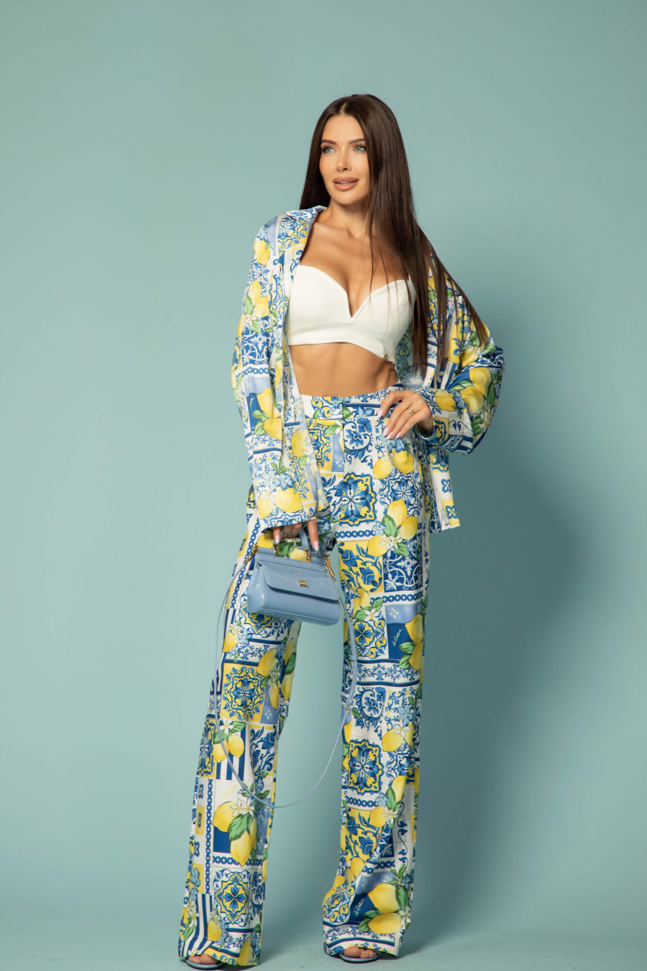 Azure Allure Pantaloni Lung - Imagine 23