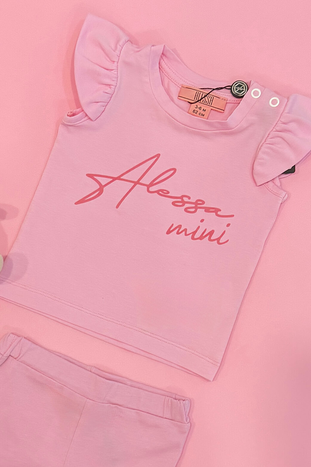 Baby Love Mini Tricou Din Bumbac - Light Pink - Imagine 5
