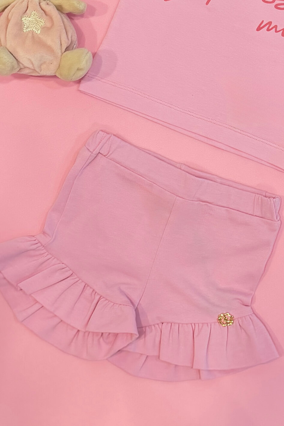Baby Love Mini Pantalon Scurt - Light Pink - Imagine 5