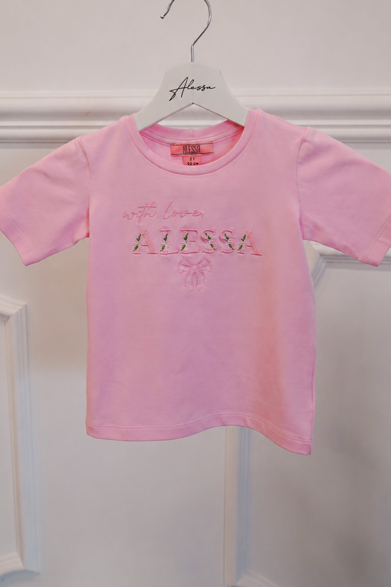 Spring Bloom Mini T-Shirt din Bumbac - Light Pink - Imagine 9