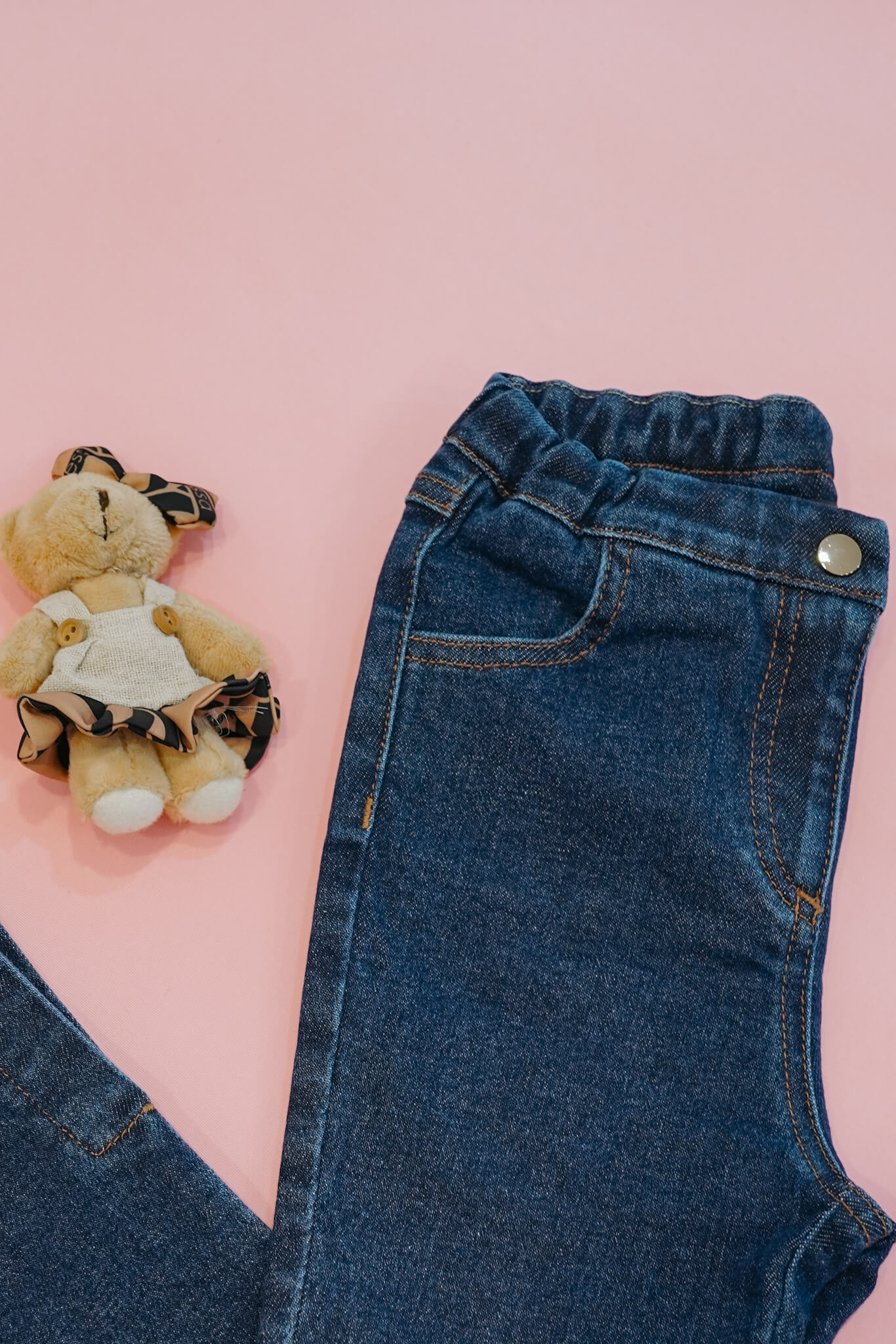 Blue Jean Baby Mini Blugi - Dark Blue - Imagine 7