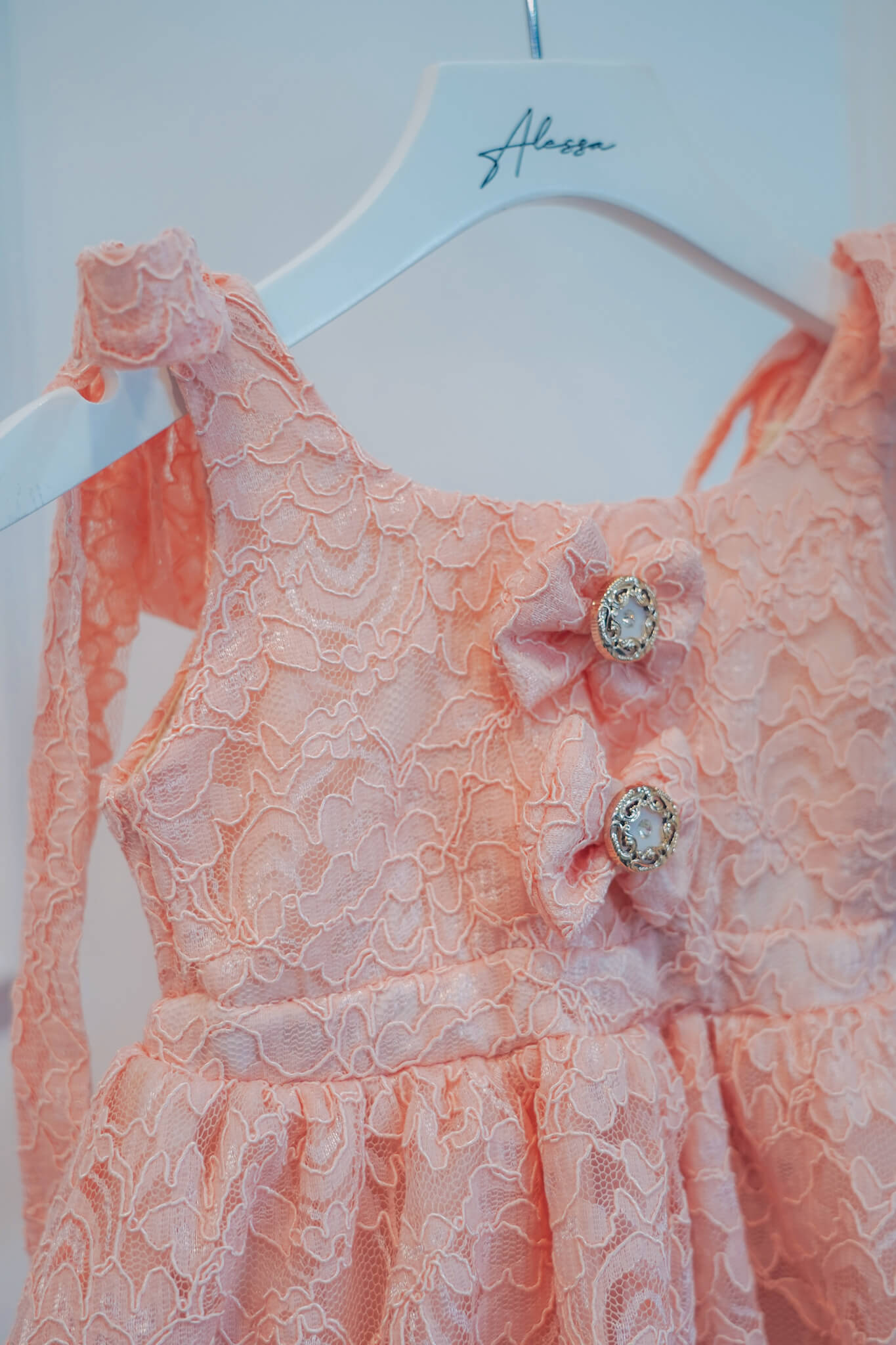Rochie Mini Sky’s Embrace - Peach - Imagine 6