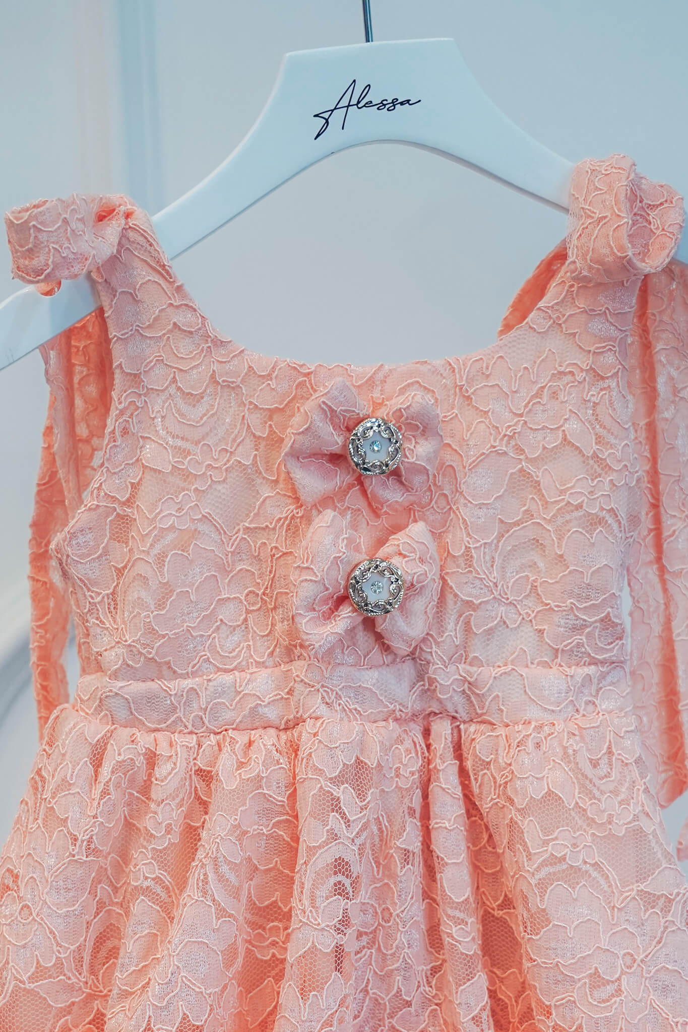 Rochie Mini Sky’s Embrace - Peach - Imagine 7