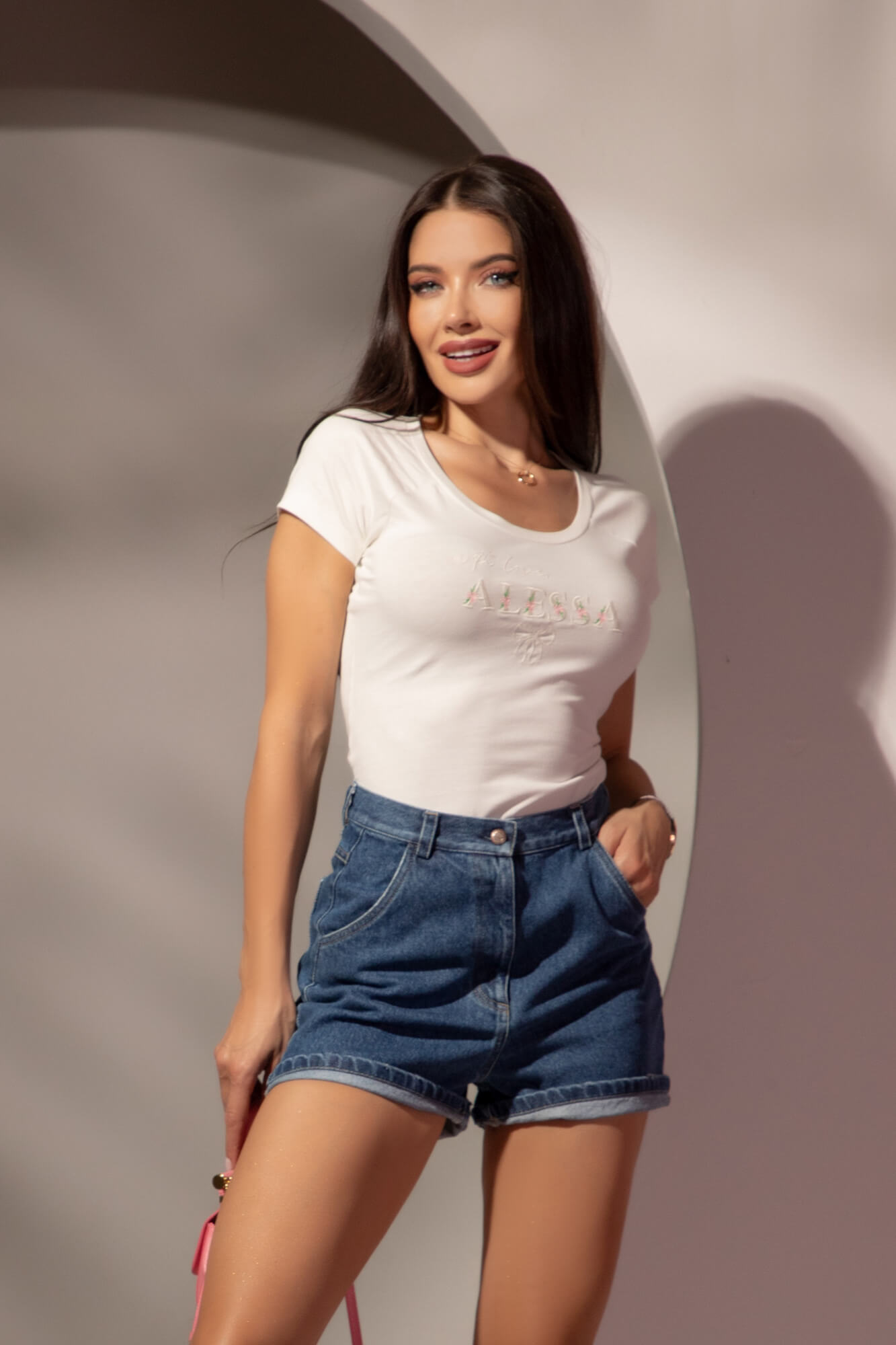 Spring Bloom Bluza Din Bumbac - Ecru - Imagine 11