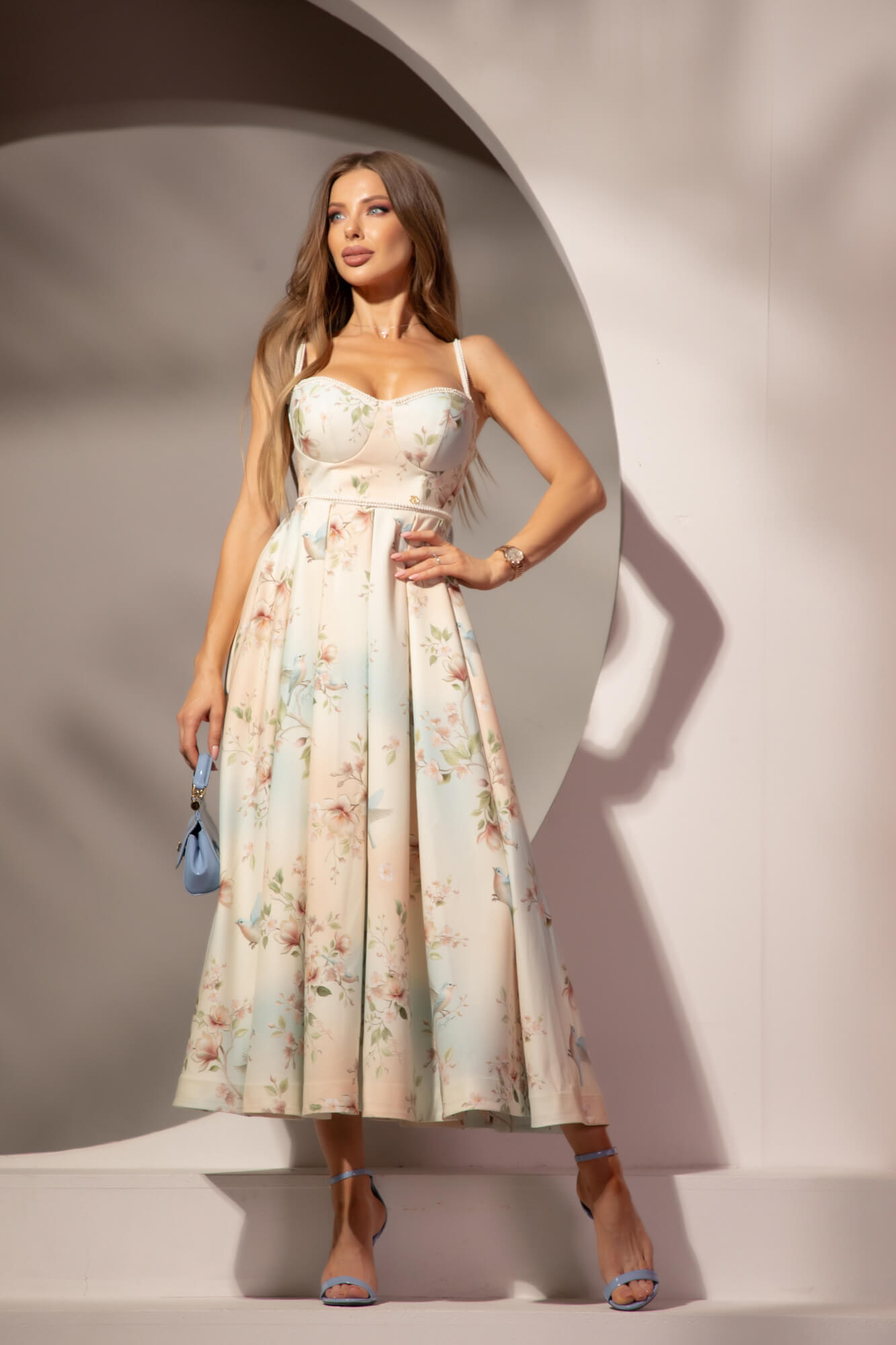 Rochie Silk Blossom Midi - Imagine 14