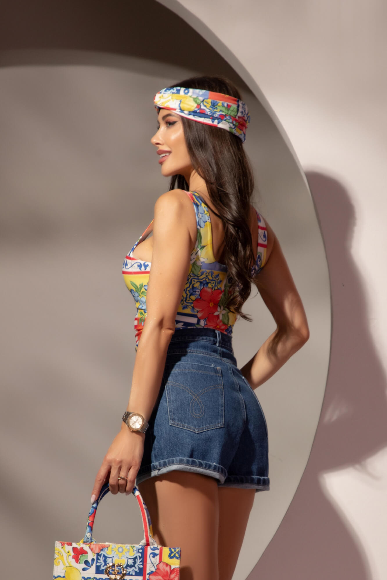 Dolce Aura Panglică de Păr Tip Turban - Imagine 6