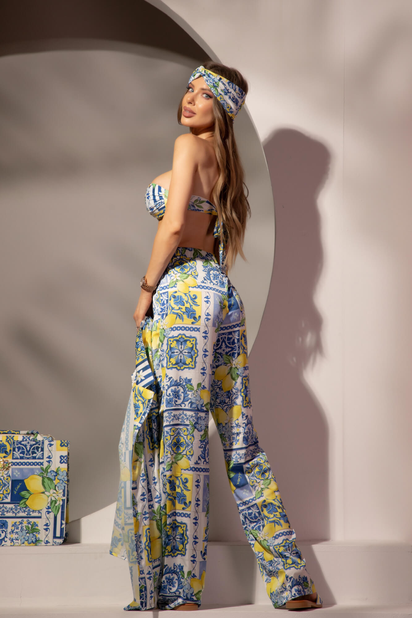 Azure Allure Pantalon de Plajă - Imagine 17