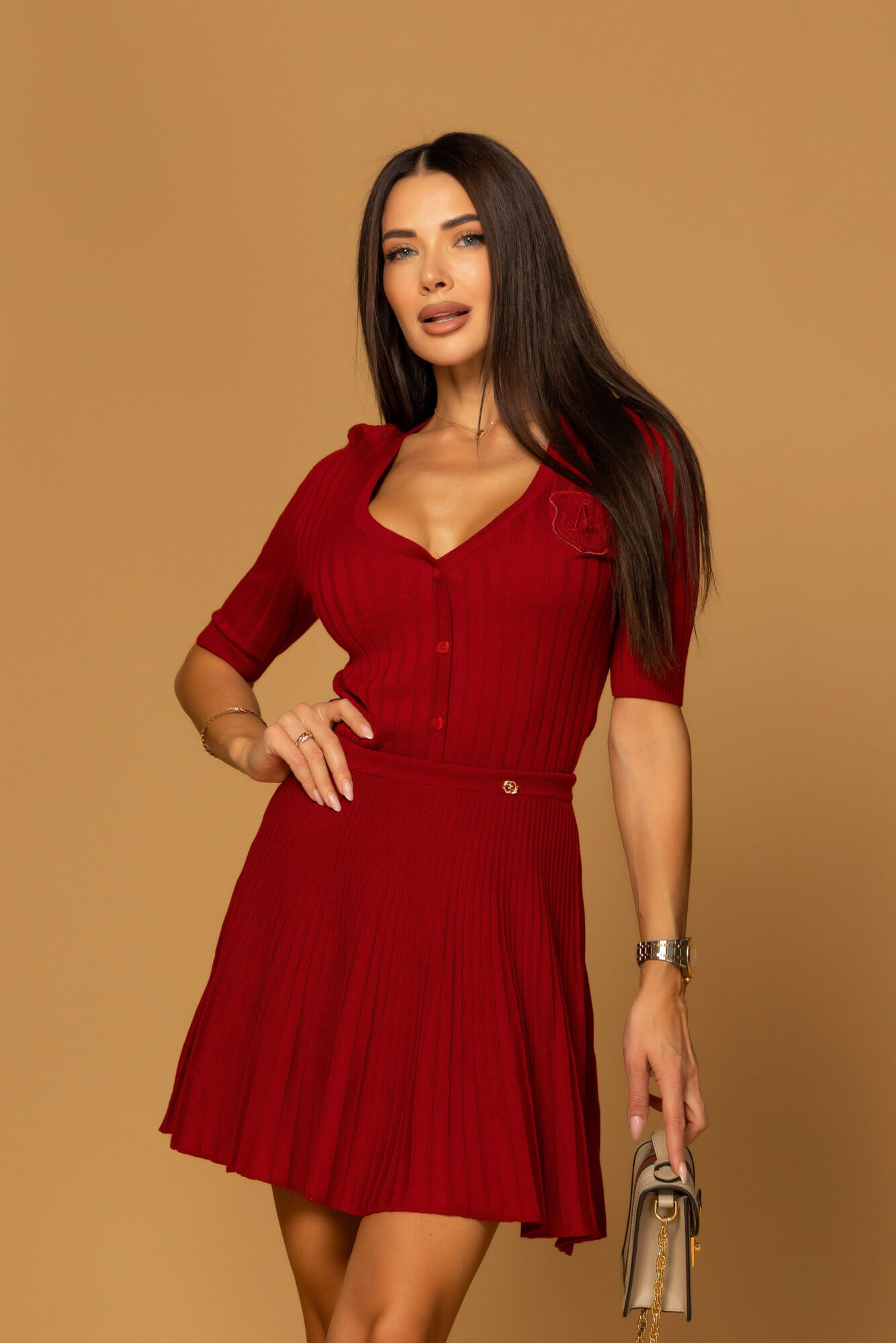 Pastel muse Bluză - Burgundy - Imagine 23