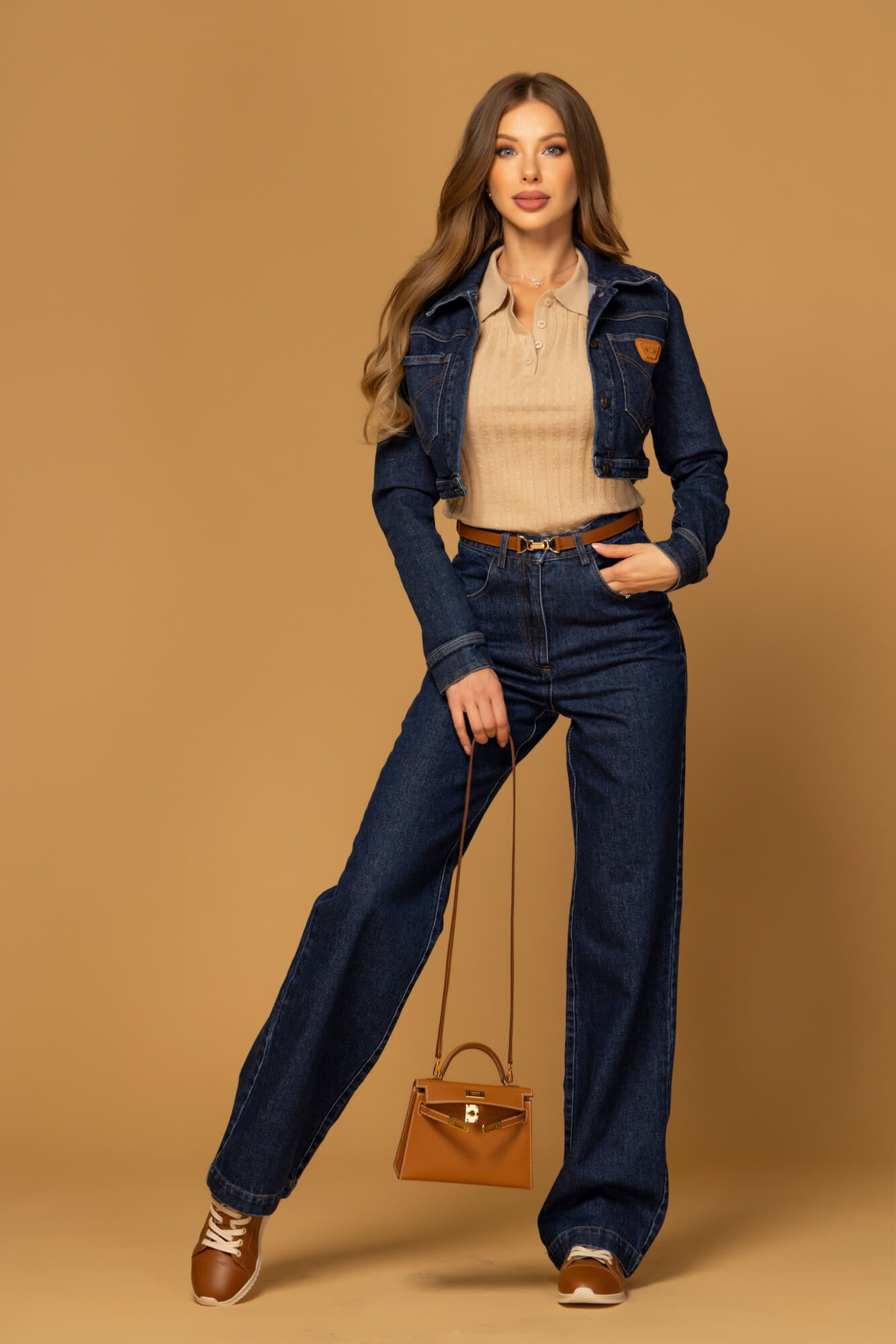 Denim Society Jachetă scurtă din denim - Dark Blue - Imagine 23