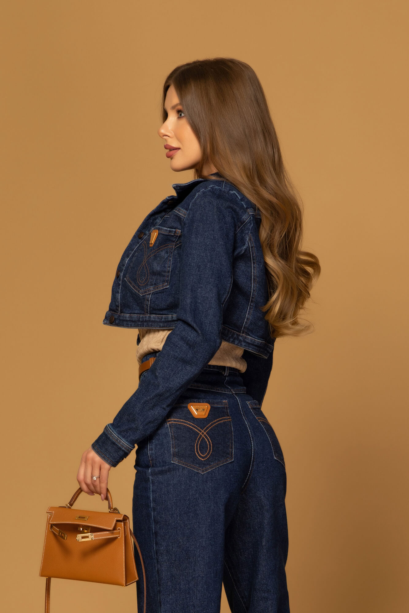 Denim Society Jachetă scurtă din denim - Dark Blue - Imagine 30