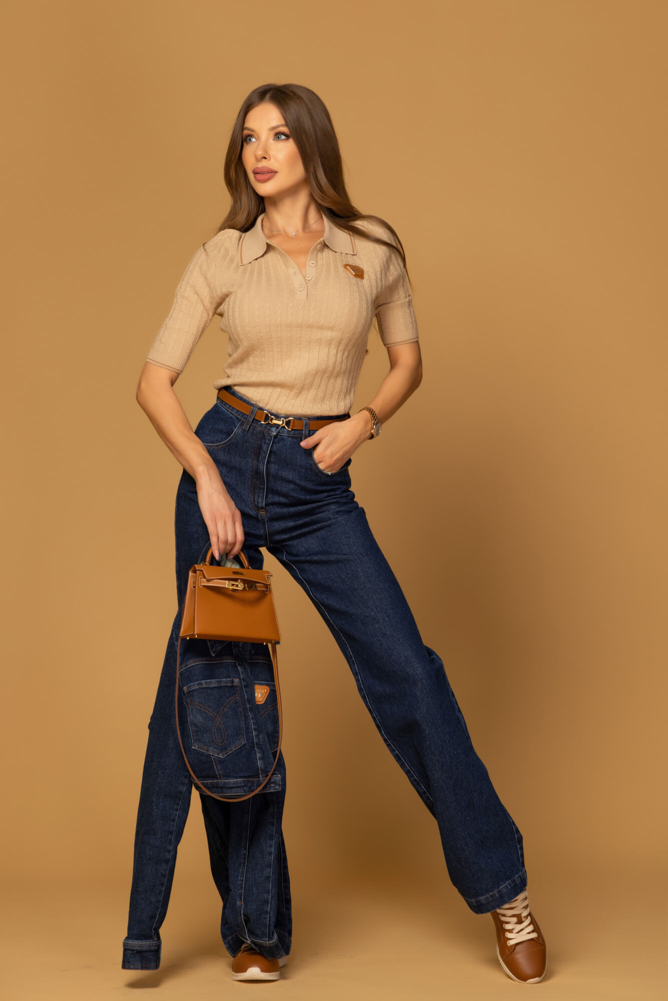 Denim Society Blugi drepți - Dark Blue - Imagine 20