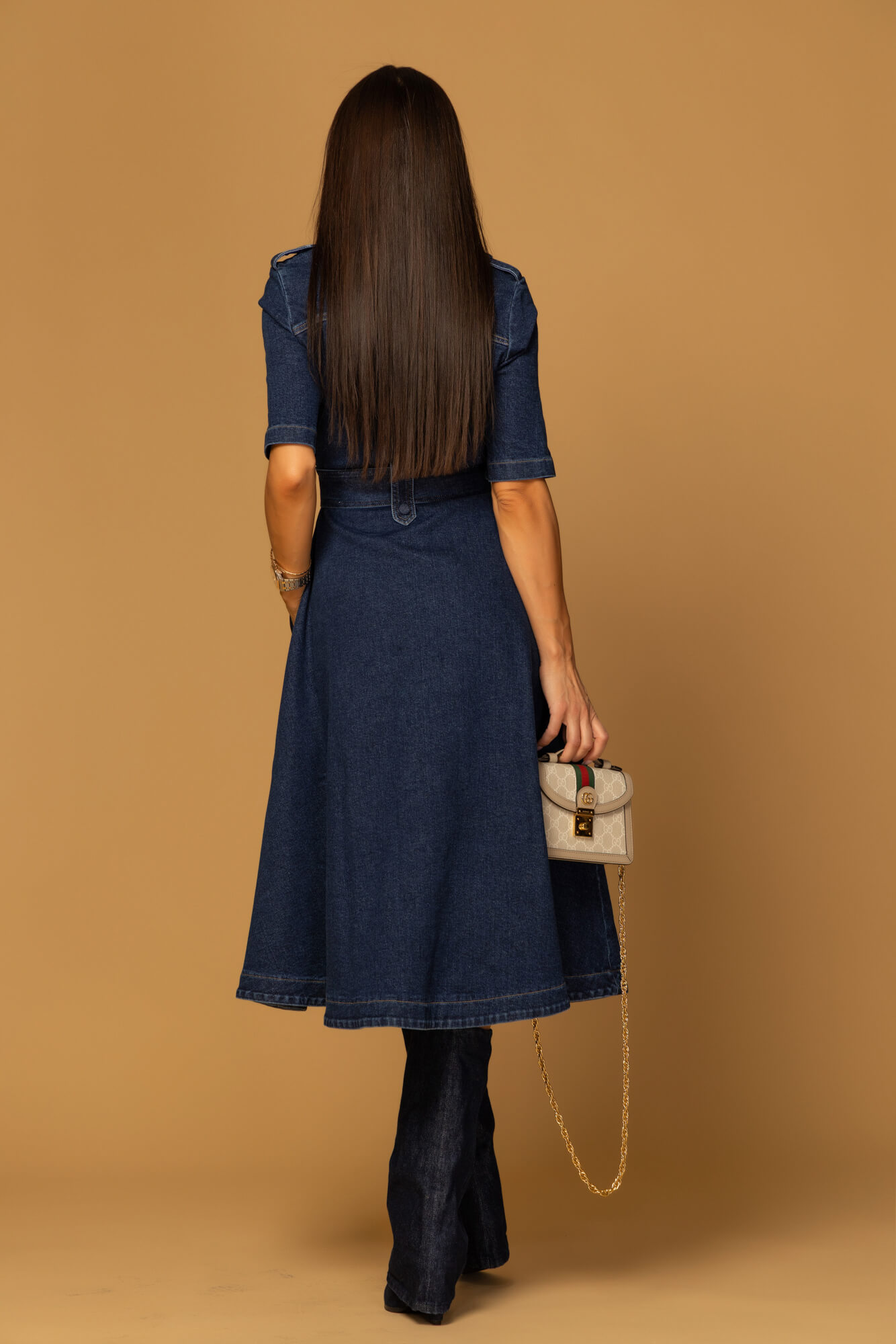 Elevated Essentials Rochie-trench - Denim - Imagine 12