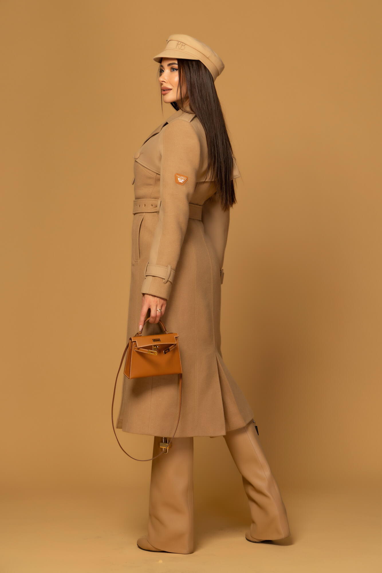 Signature Luxe Palton din lână - Mocha - Imagine 33