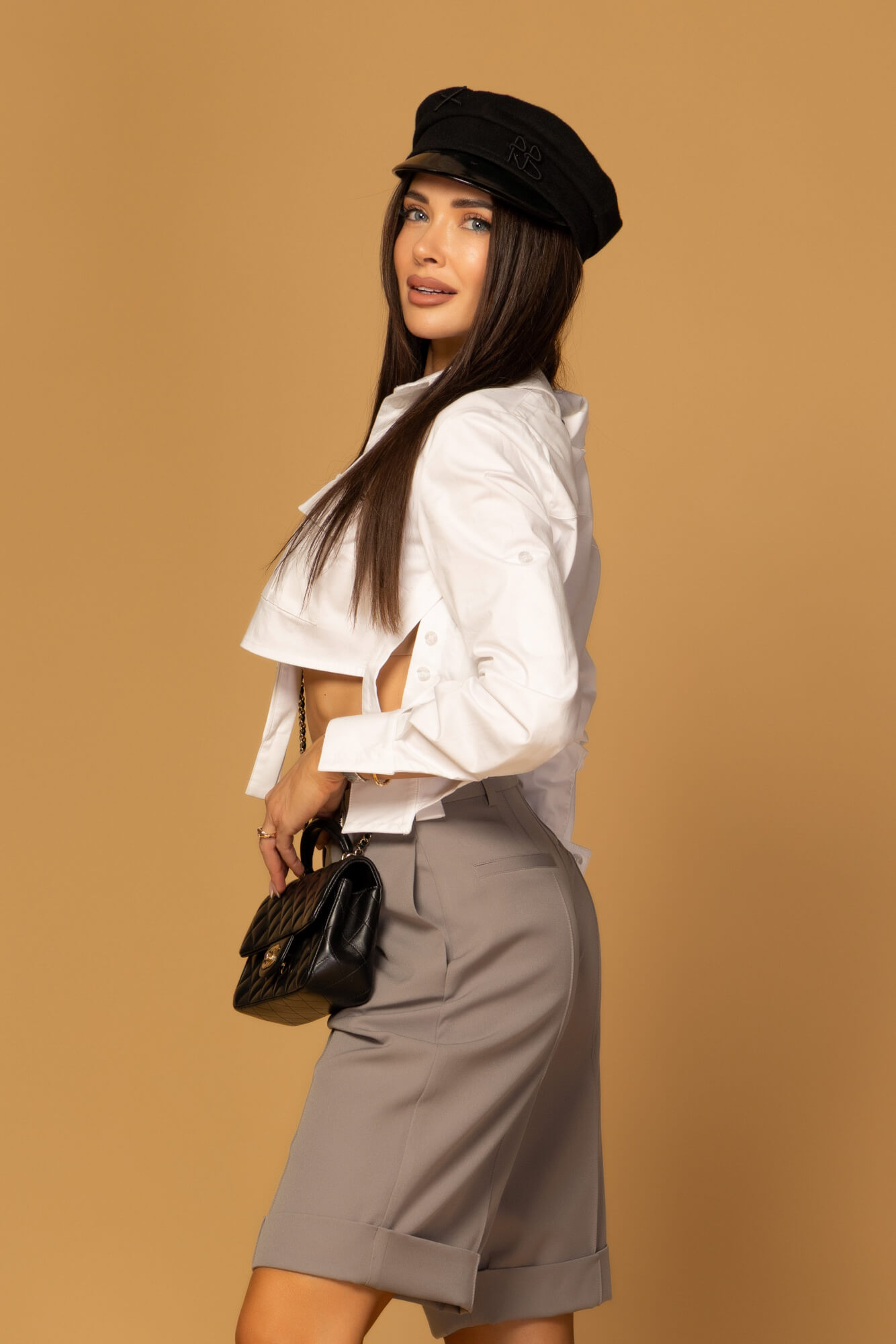 Timeless Twist Pantaloni Până La Genunchi - grey - Imagine 12