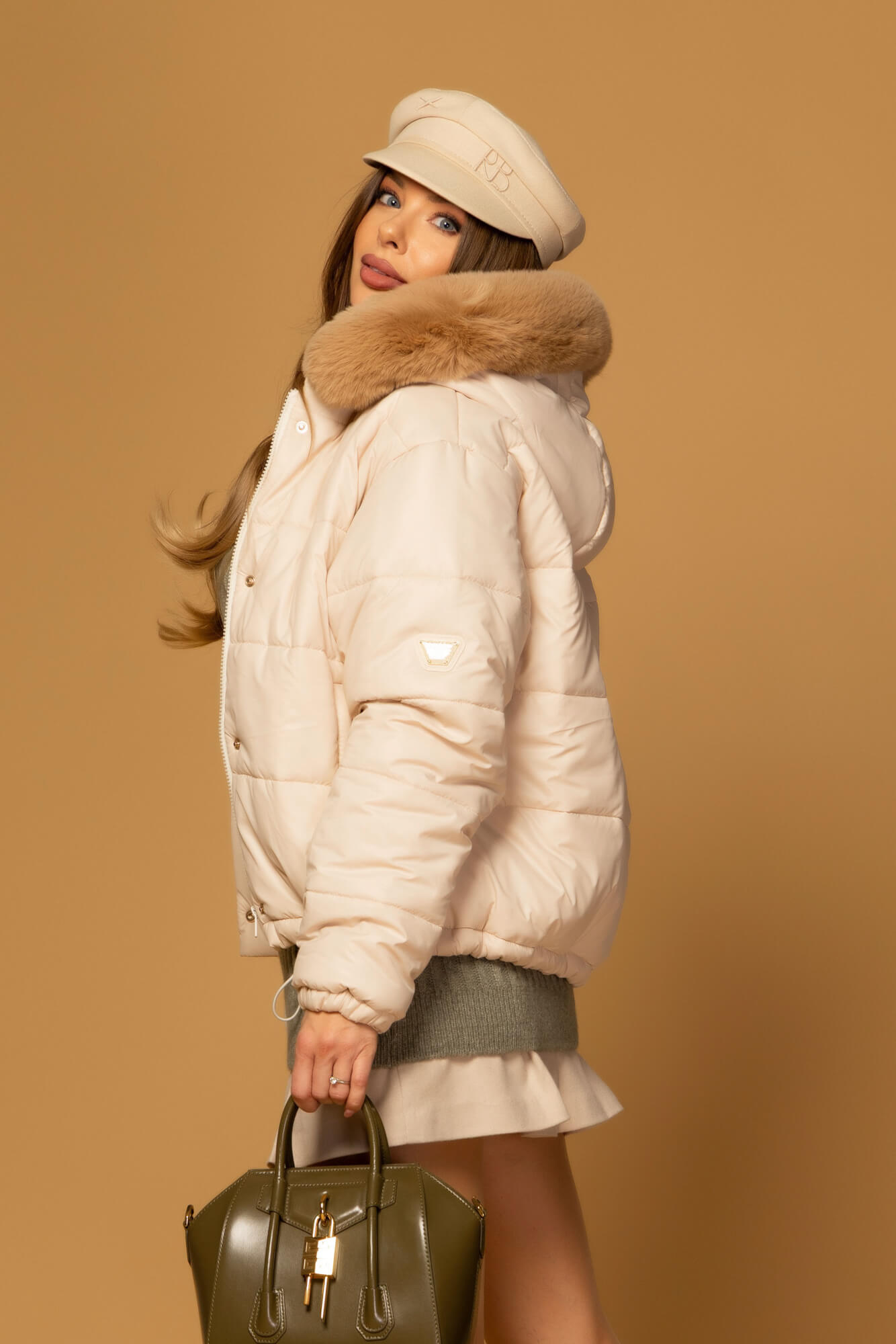 Winter Statement Geacă de iarnă - Soft Beige - Imagine 17
