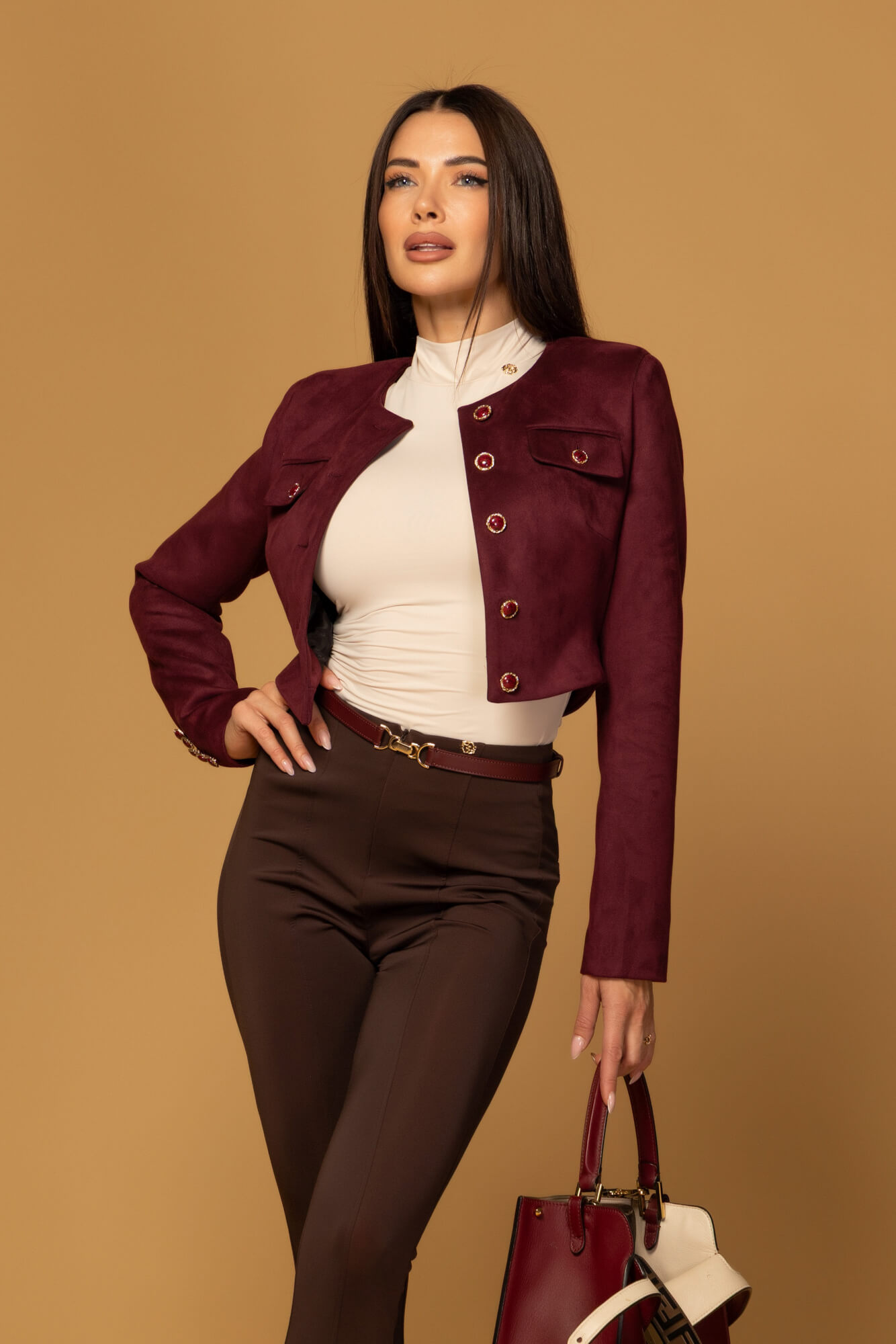 Style Practice Bluză Polo - natural beige - Imagine 43