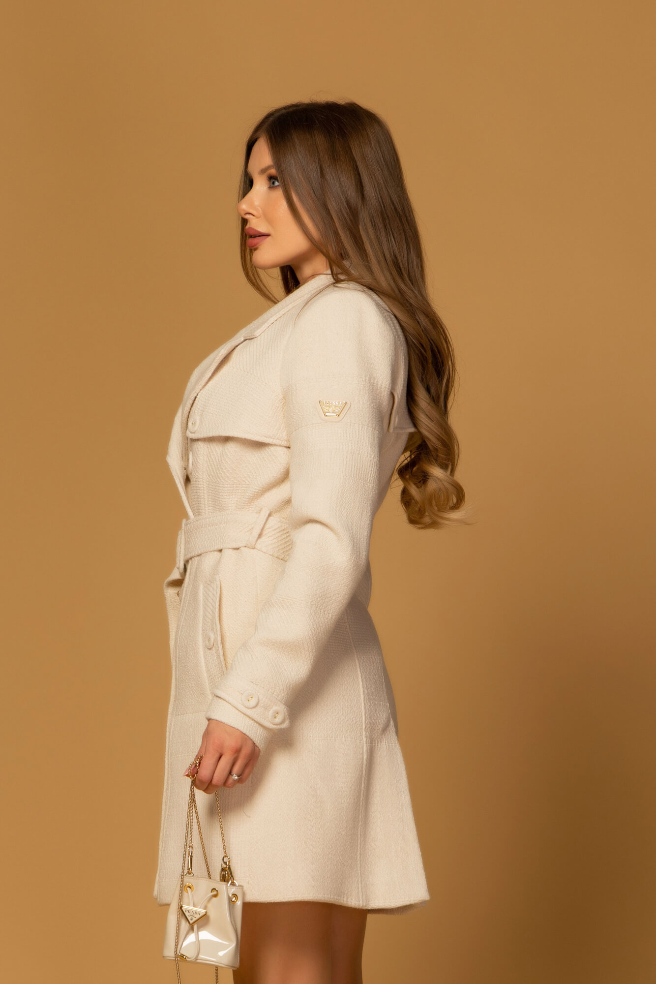 Luxury Elegance Trenci - Soft Beige - Imagine 19