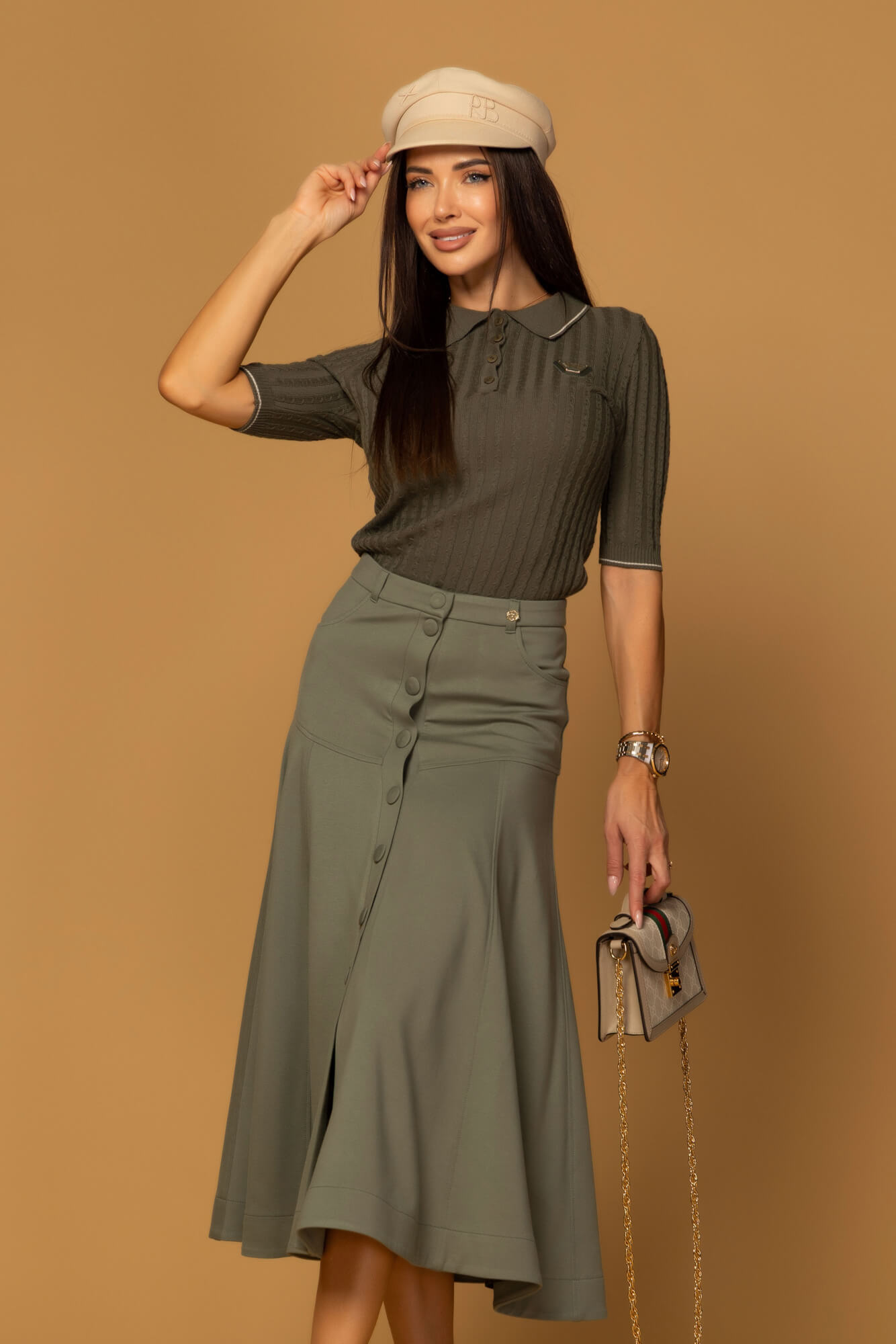 Forever Luxe Bluză - Military - Imagine 16