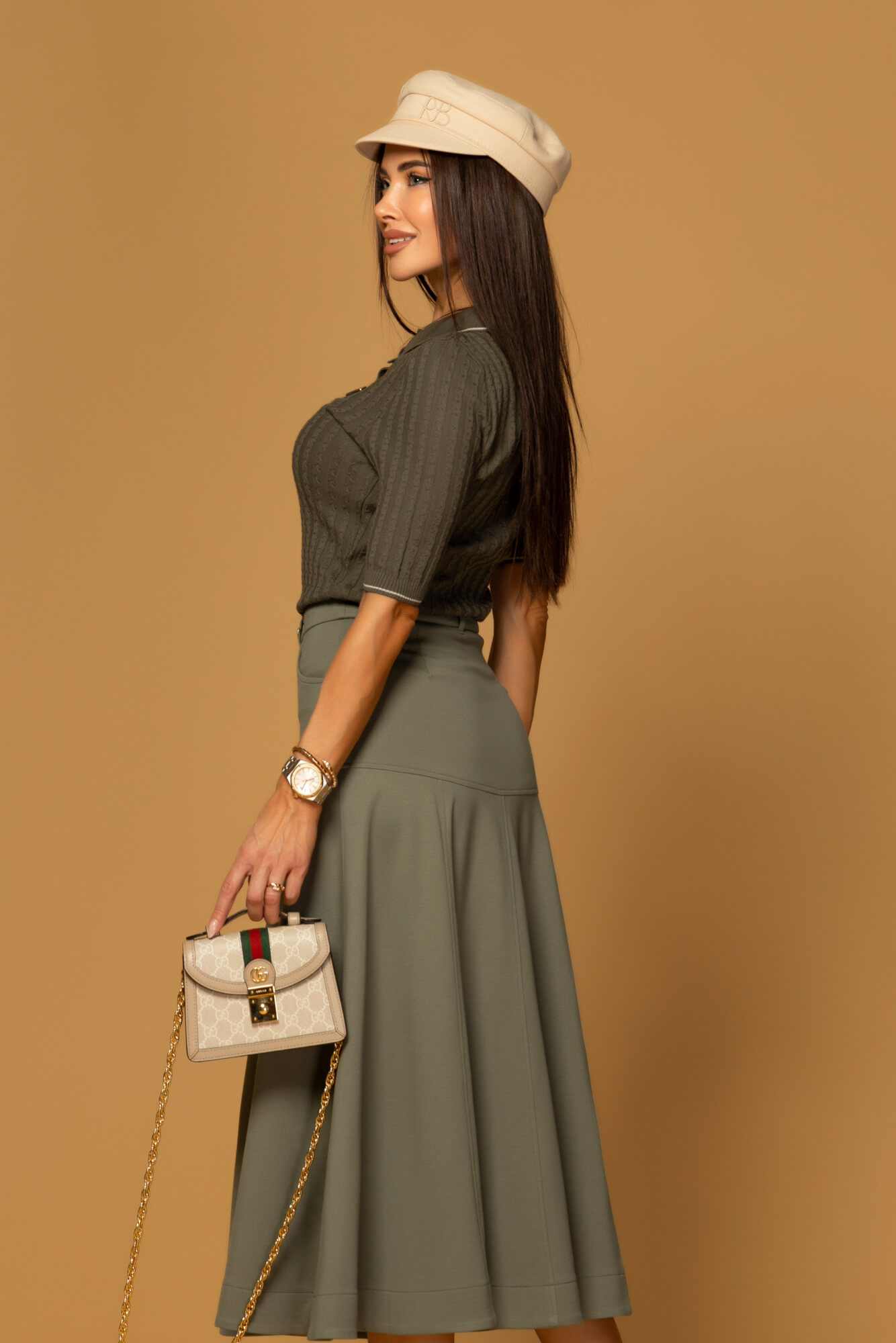 Forever Luxe Bluză - Military - Imagine 20