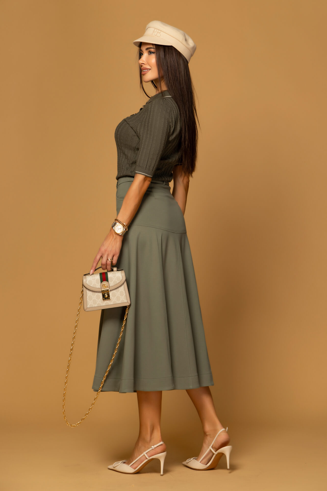 Forever Luxe Bluză - Military - Imagine 25