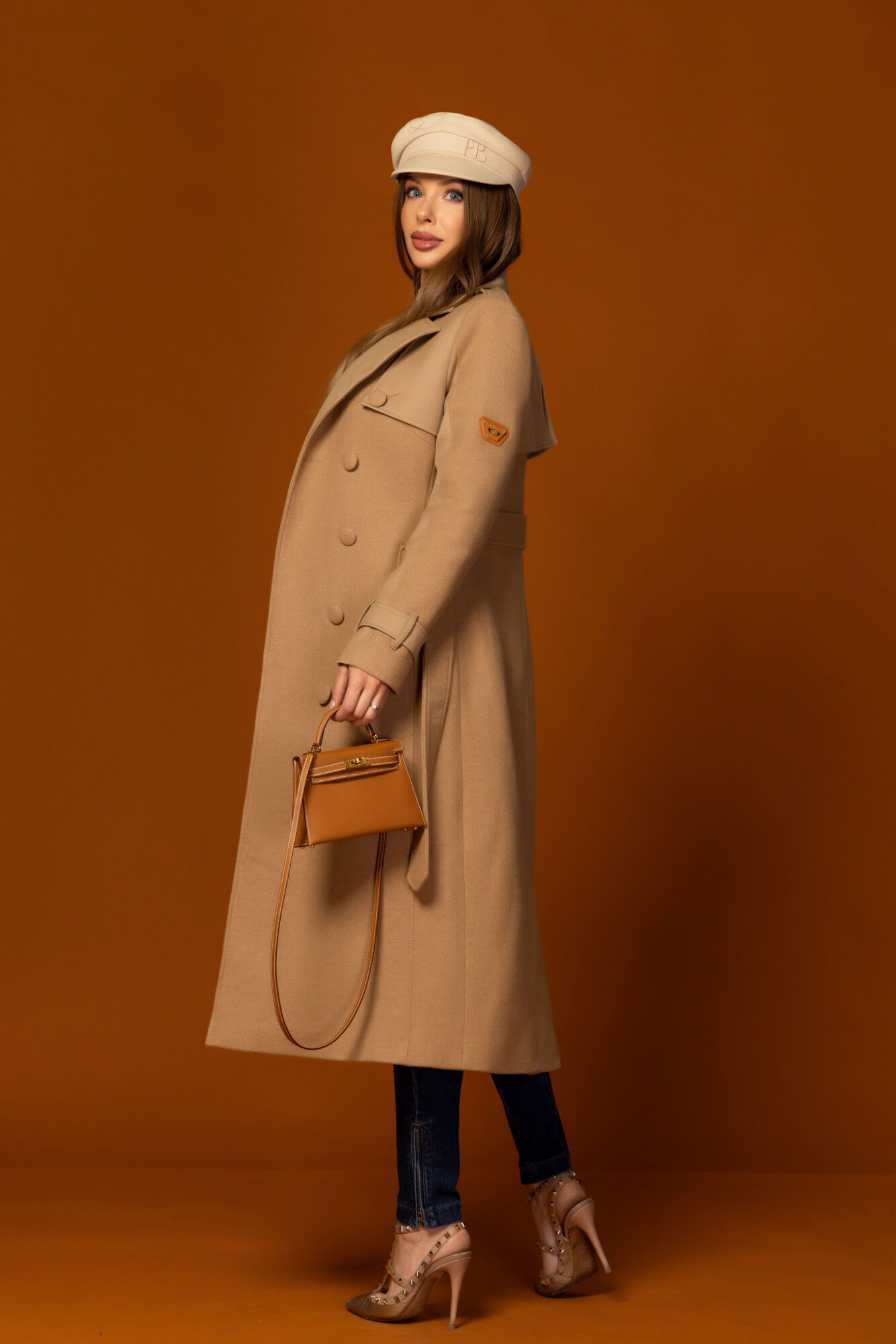 Signature Luxe Palton din lână - Mocha - Imagine 40