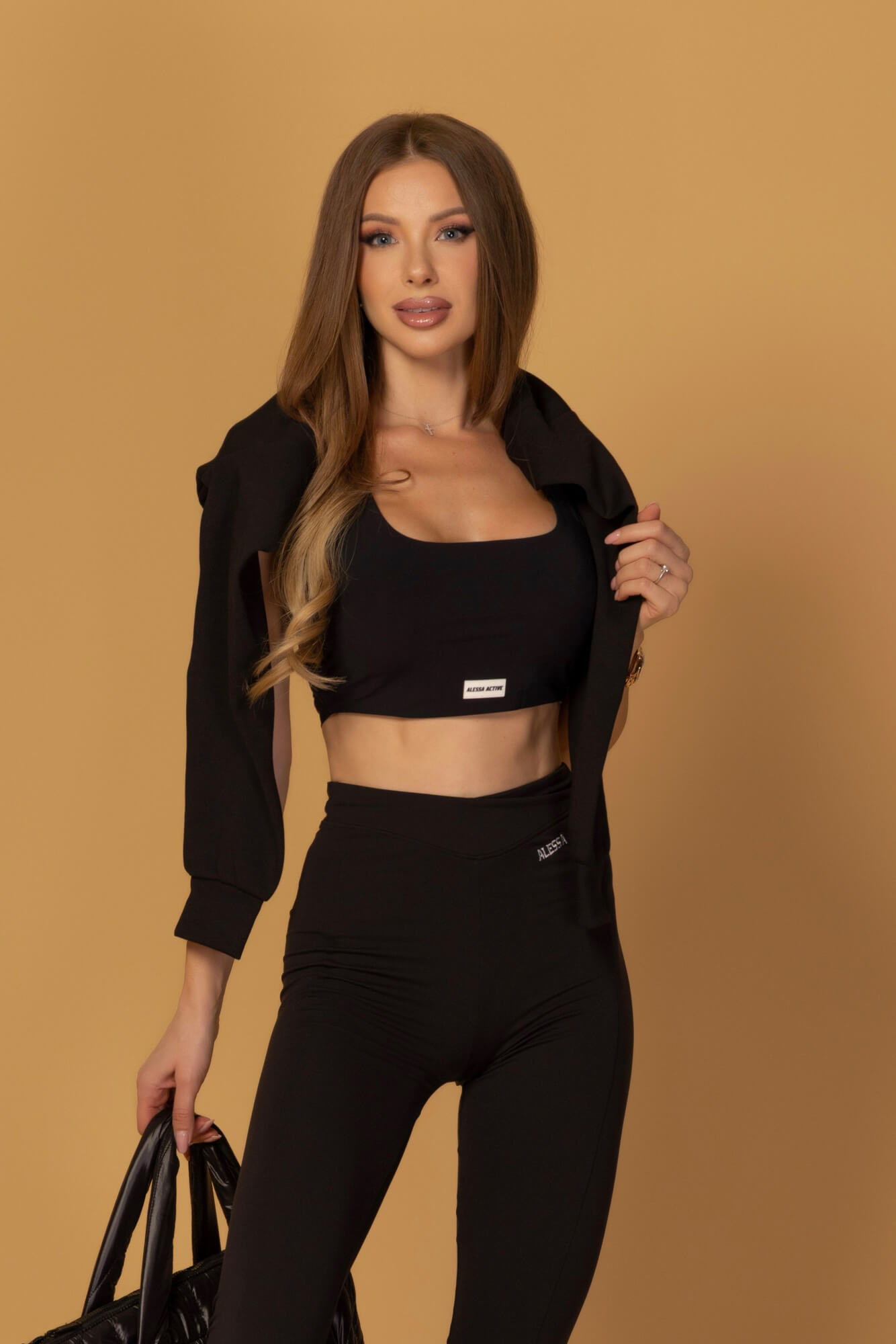 Everyday Energy Bluză Sport Scurtă - Black - Imagine 23
