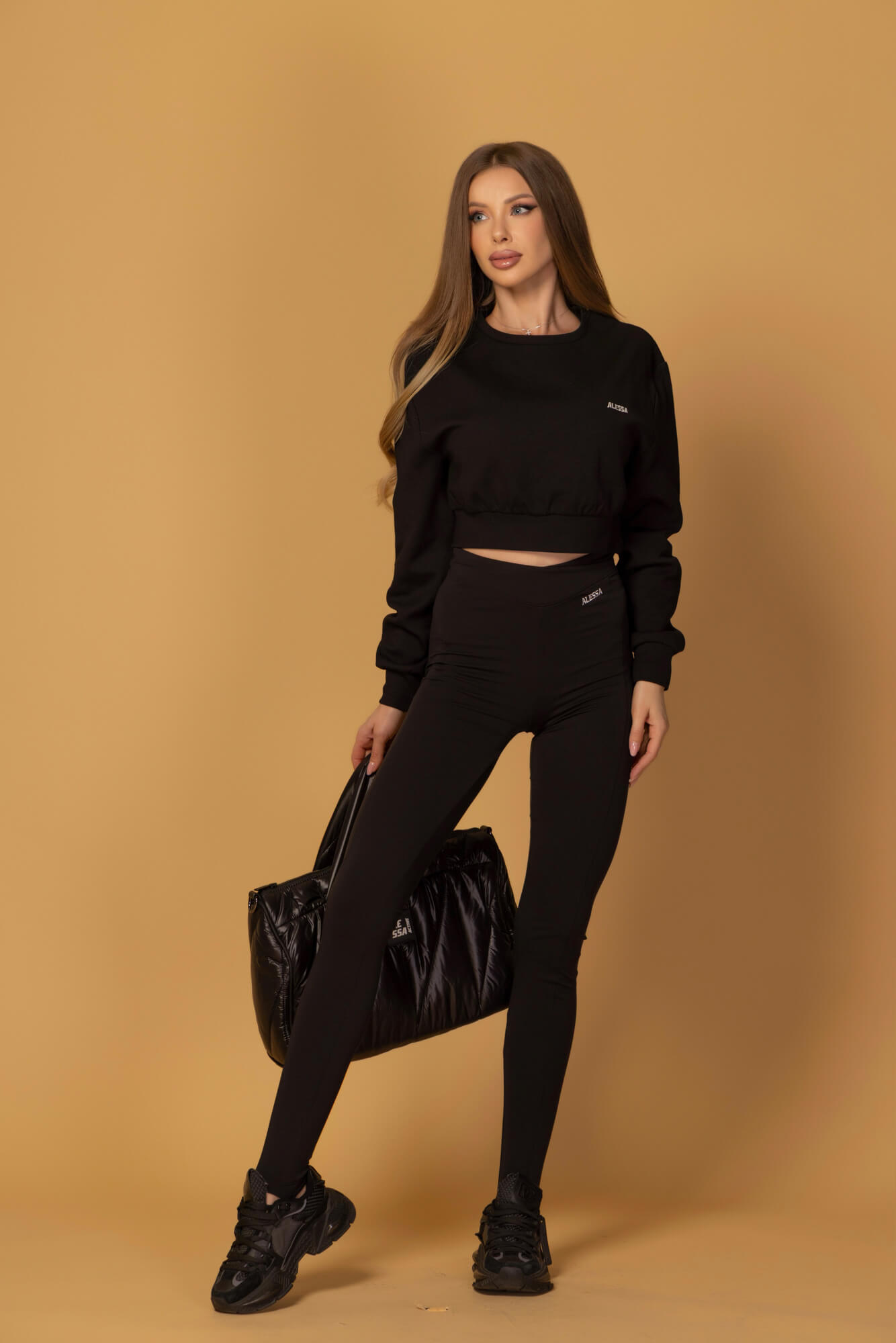 Everyday Energy Bluză Sport Scurtă - Black - Imagine 17