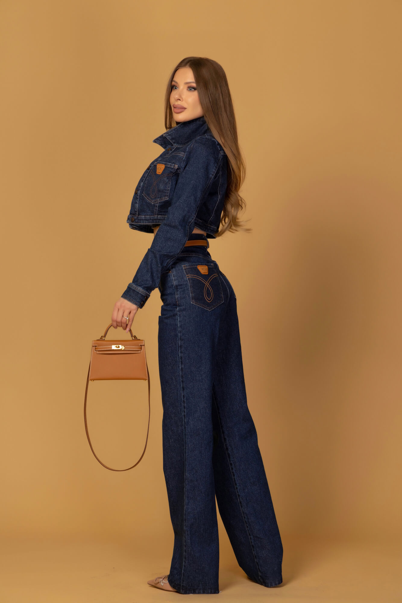 Denim Society Jachetă scurtă din denim - Dark Blue - Imagine 37