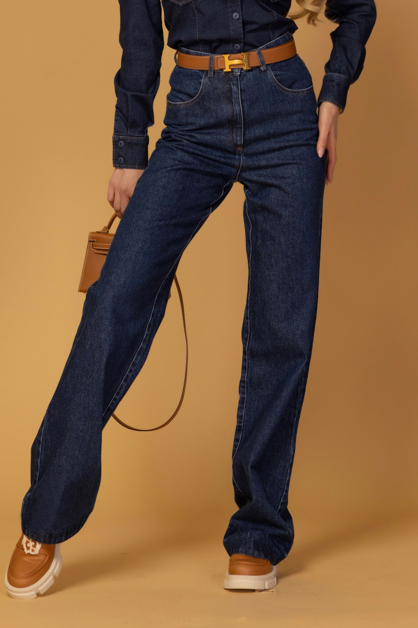 Denim Society Cămașă Din Denim - Dark Blue - Imagine 14