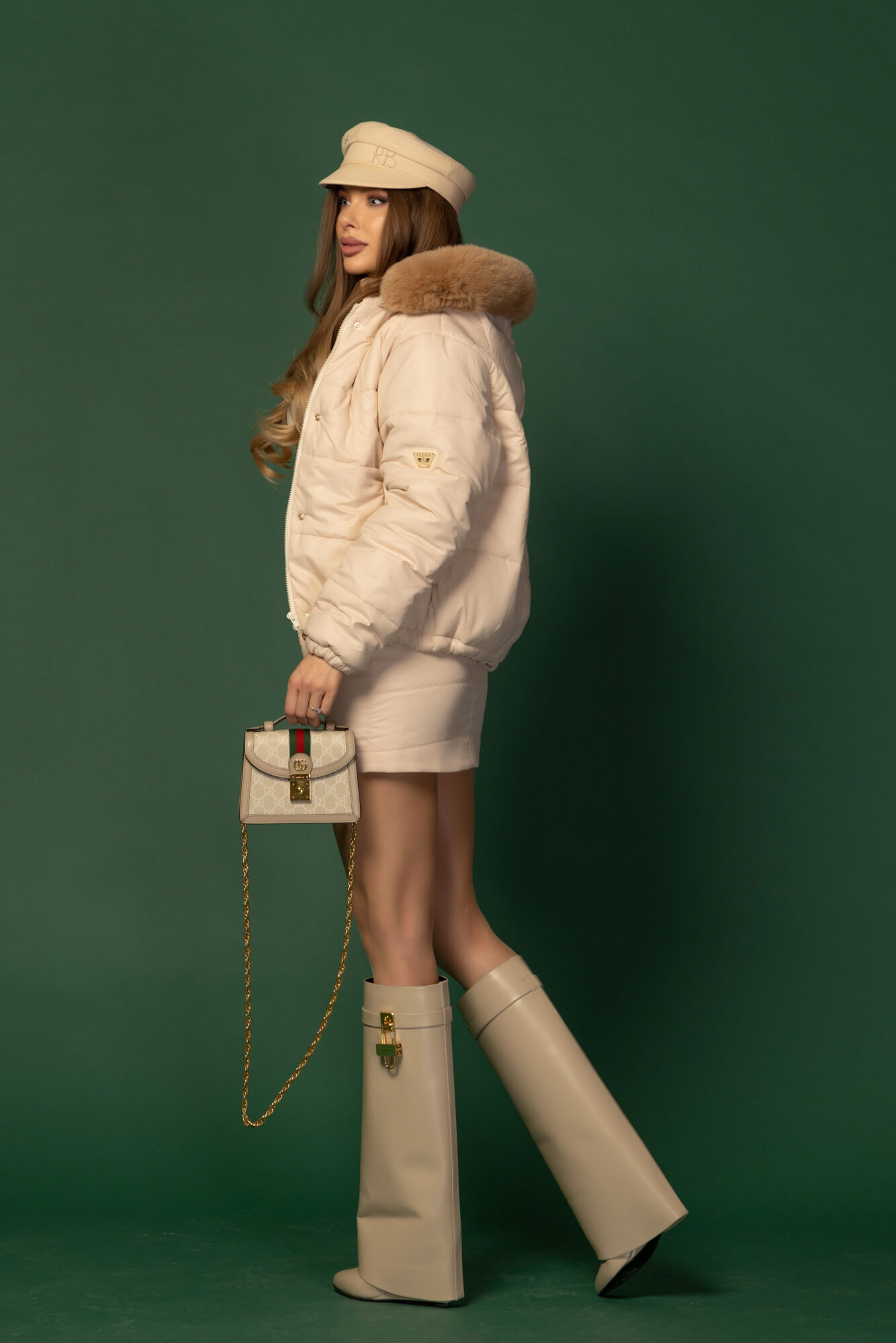 Winter Icon fustă-pantalon de iarnă - Soft Beige - Imagine 32