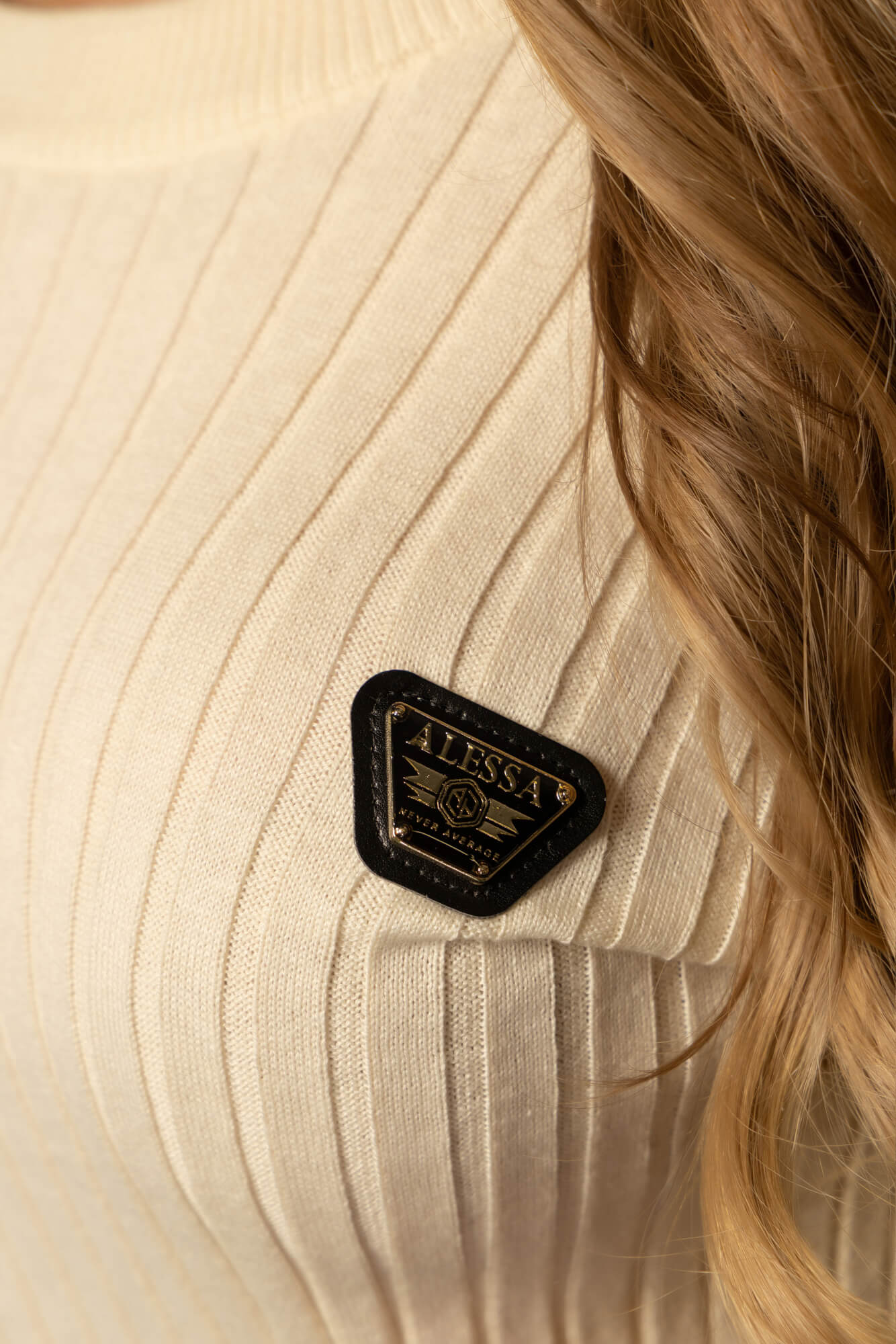 Forever Icon Pulover Din Tricot - Ecru - Imagine 12