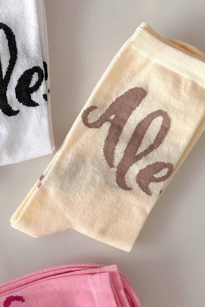 Brand Of The Year Șosete Medii - Soft Beige - Imagine 16