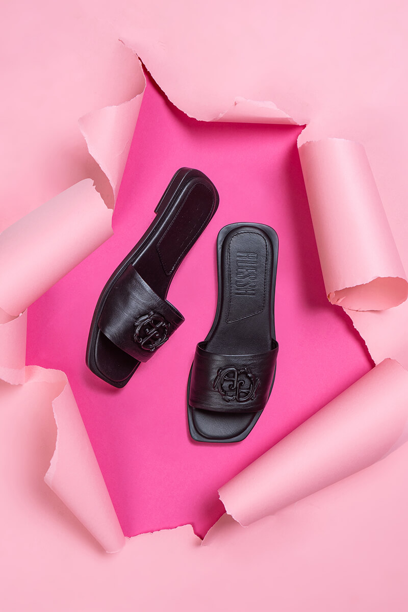 Rococo Logo Papuci - All Black - Imagine 11