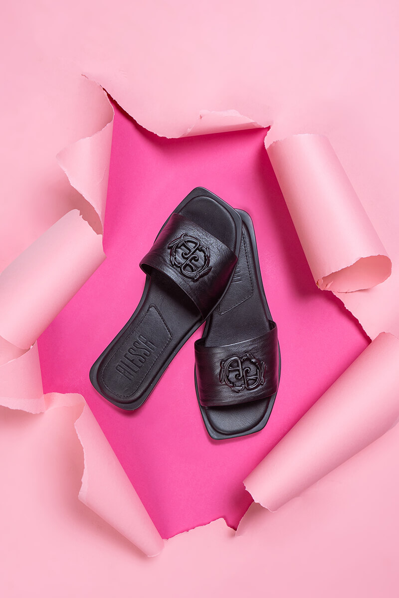 Rococo Logo Papuci - All Black - Imagine 18