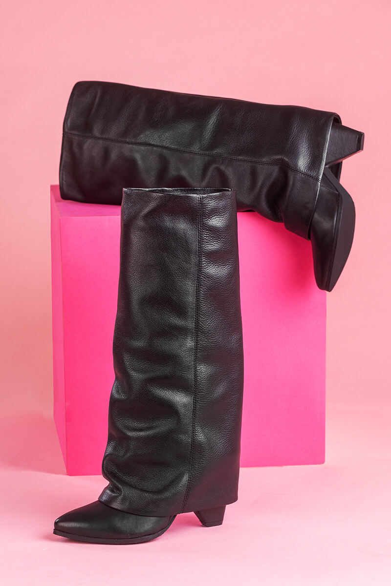 Strut Perfection Cizme - Black - Imagine 35