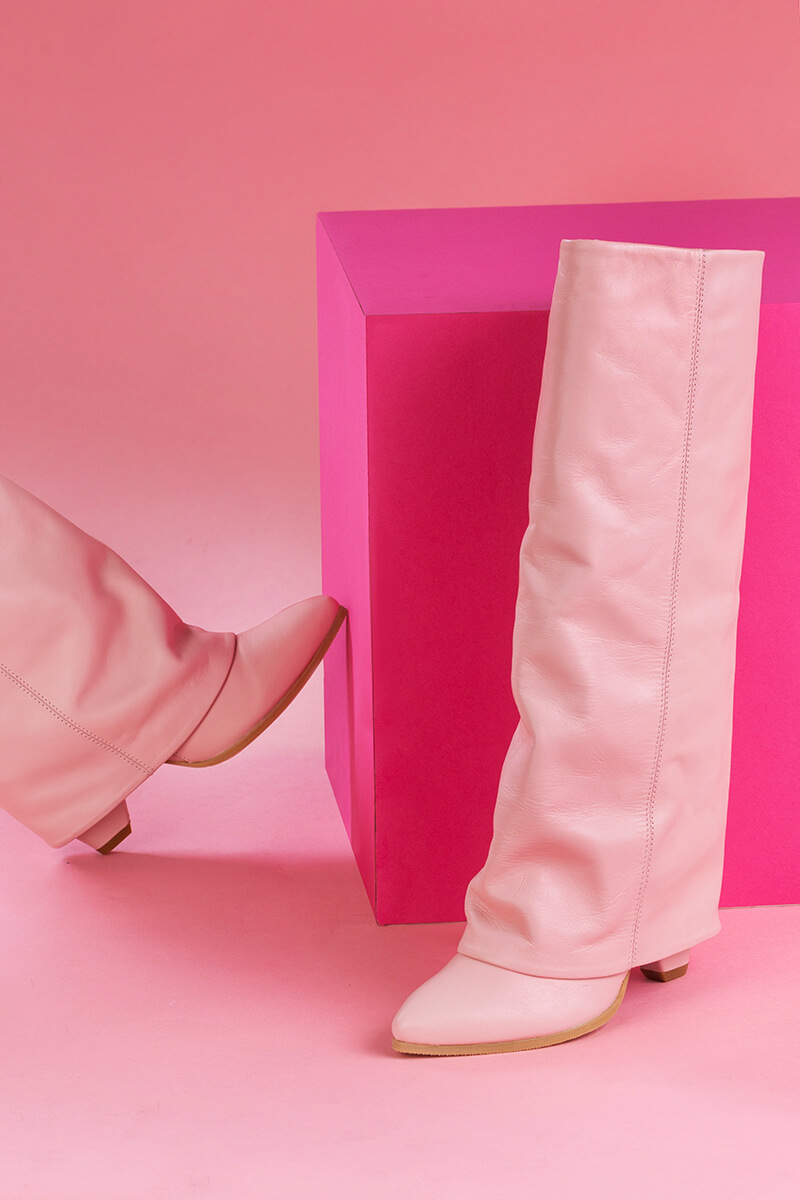 Strut Perfection Cizme - Pink - Imagine 14
