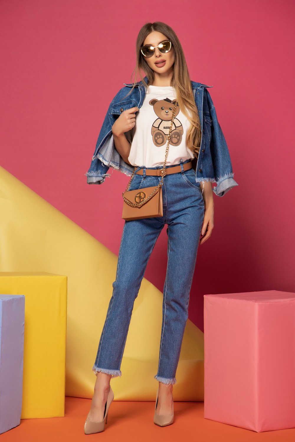 Million dollar baby jacheta denim - Dark Blue - Imagine 16