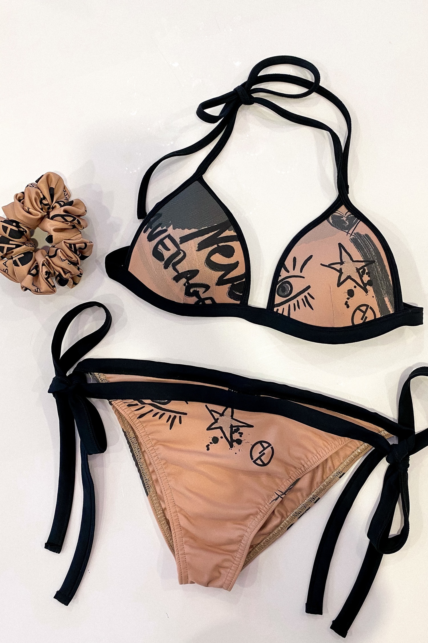 Undefeated in fashion Bikini costum de baie nude - Imagine 4